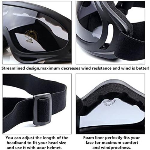 Gafas de Motocicleta SPOSUNE Jy-001 UV400 A Prueba de Viento