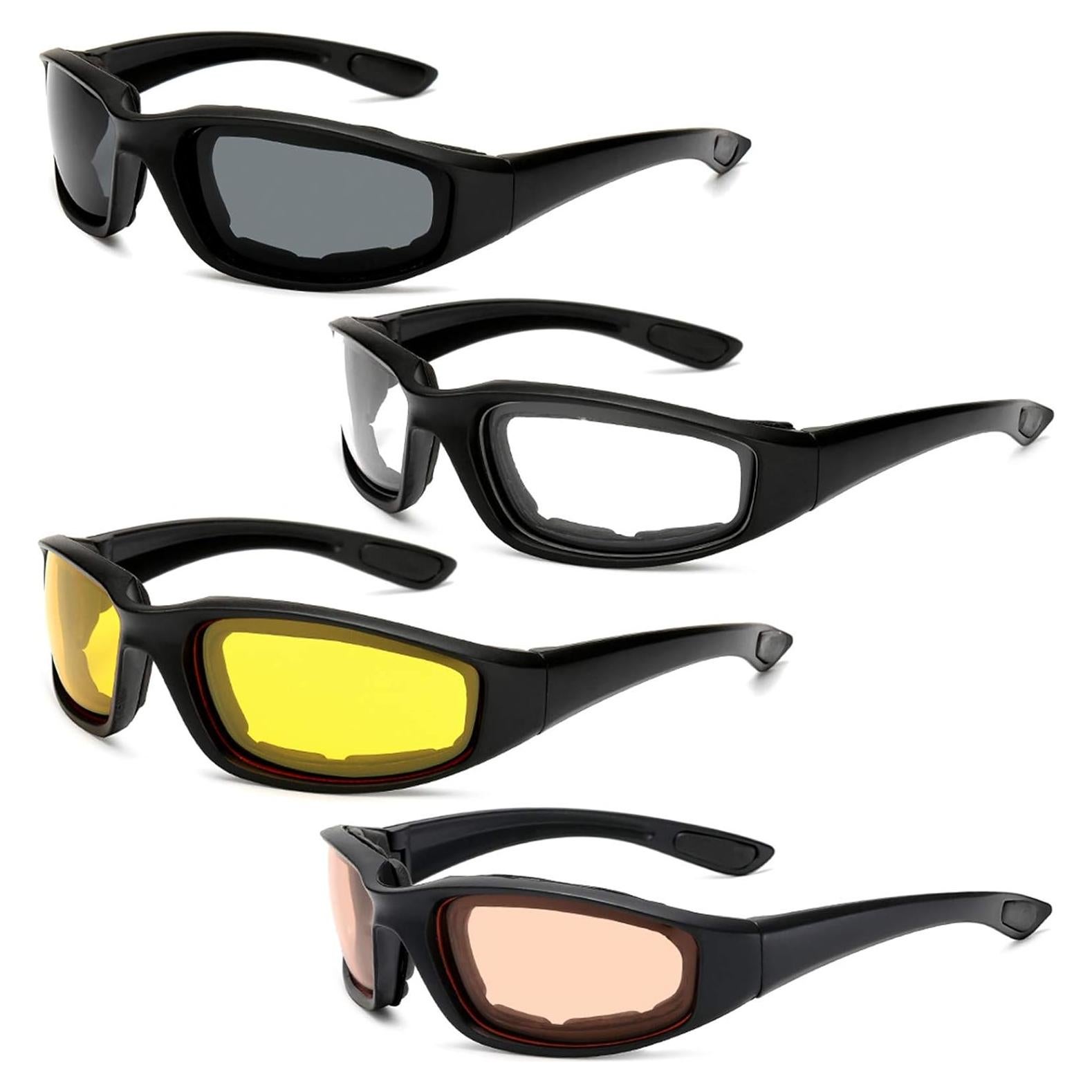 Gafas de Sol Polarizadas Peicees 4PCS para Motocicleta y Bicicleta
