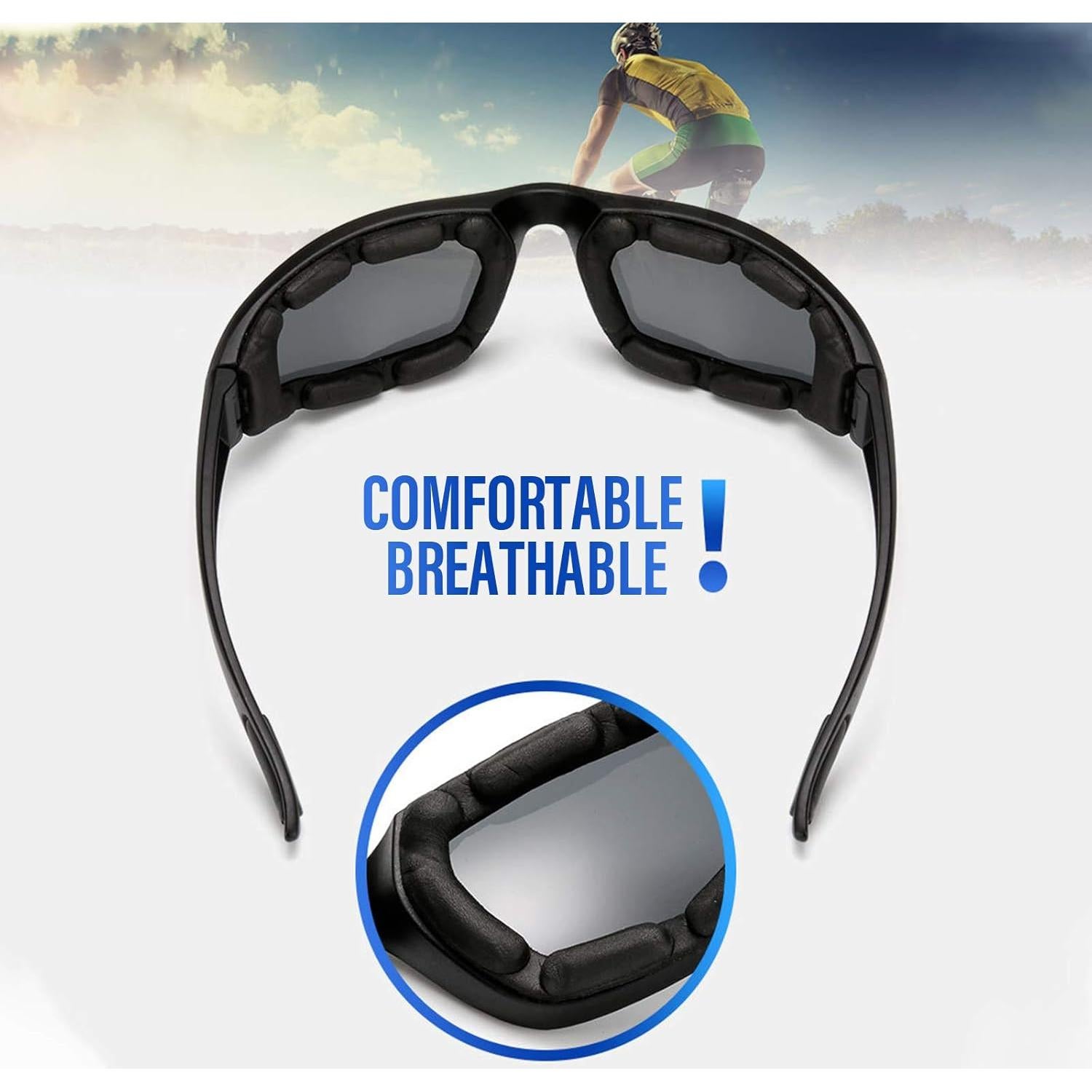 Gafas de Sol Polarizadas Peicees 4PCS para Motocicleta y Bicicleta