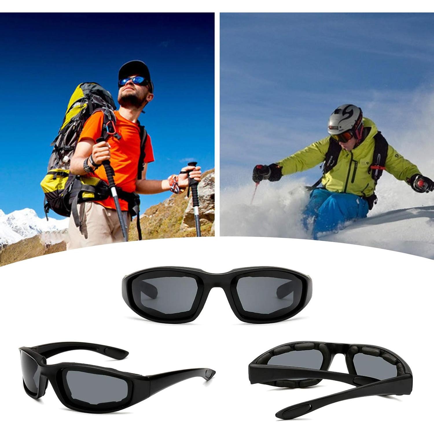 Gafas de Sol Polarizadas Peicees 4PCS para Motocicleta y Bicicleta