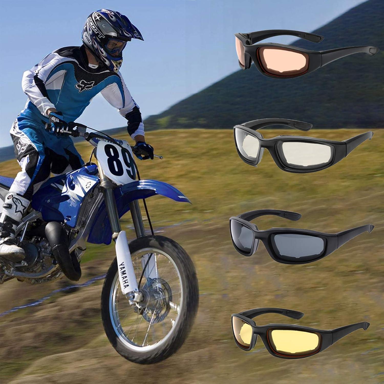 Gafas de Sol Polarizadas Peicees 4PCS para Motocicleta y Bicicleta