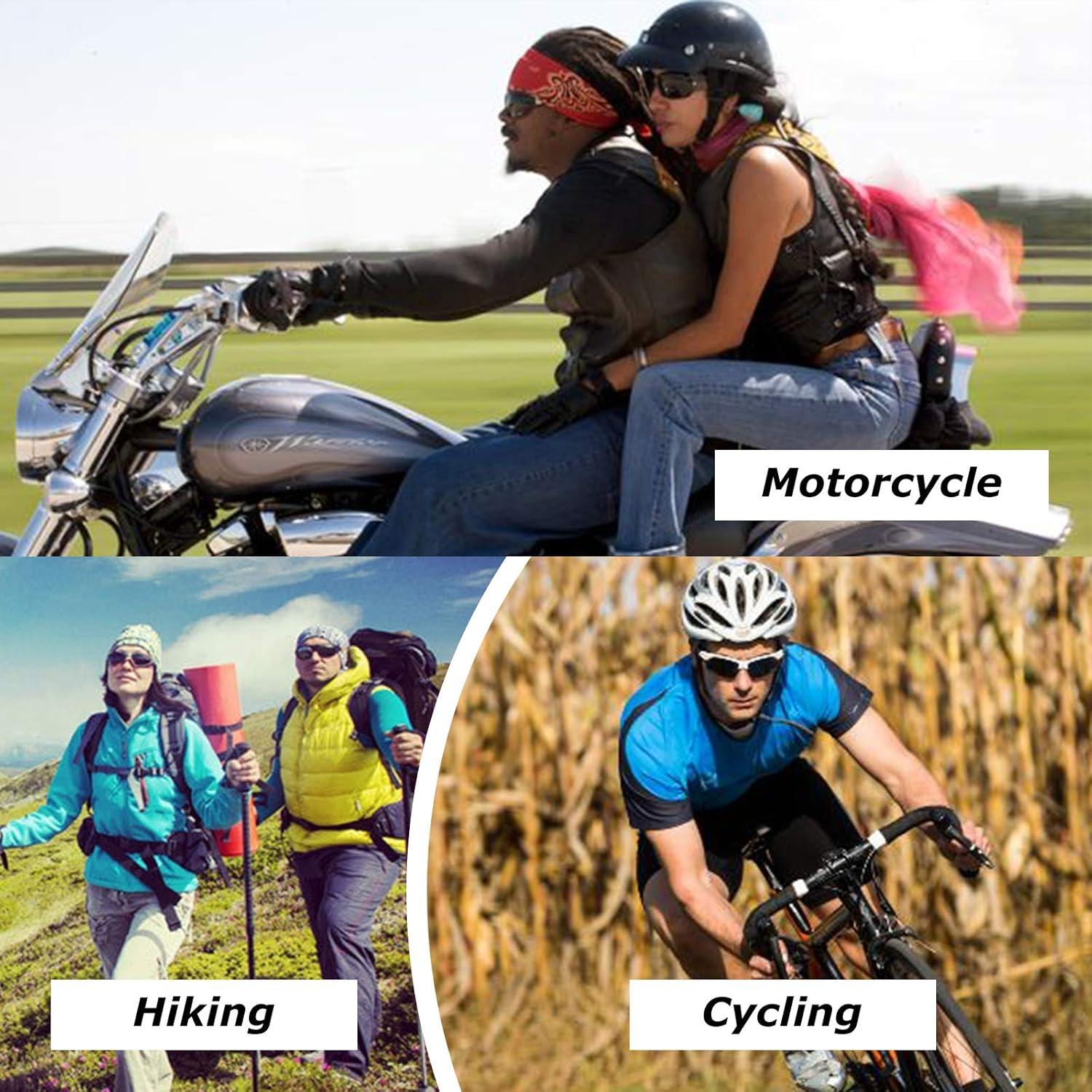 Gafas de Sol Polarizadas Peicees 4PCS para Motocicleta y Bicicleta