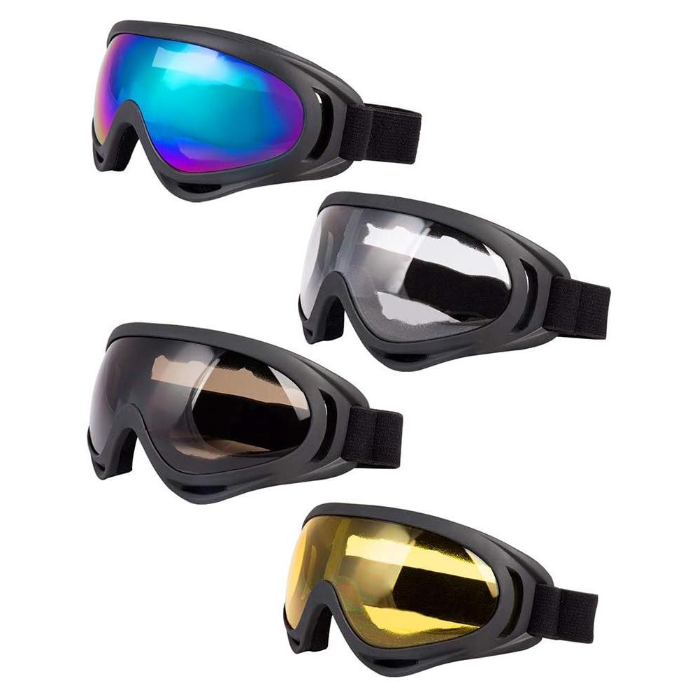 Gafas de esquí LJDJ - Paquete de 4 lentes coloridos