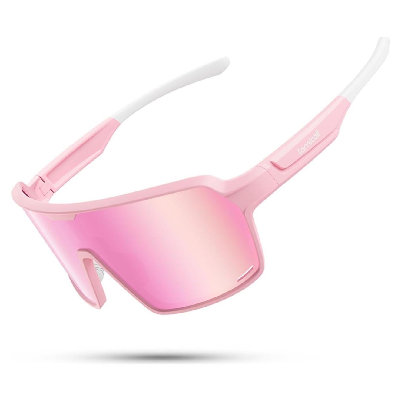 Gafas de Sol Deportivas Lamicall XL Polarizadas UV400 Rosa