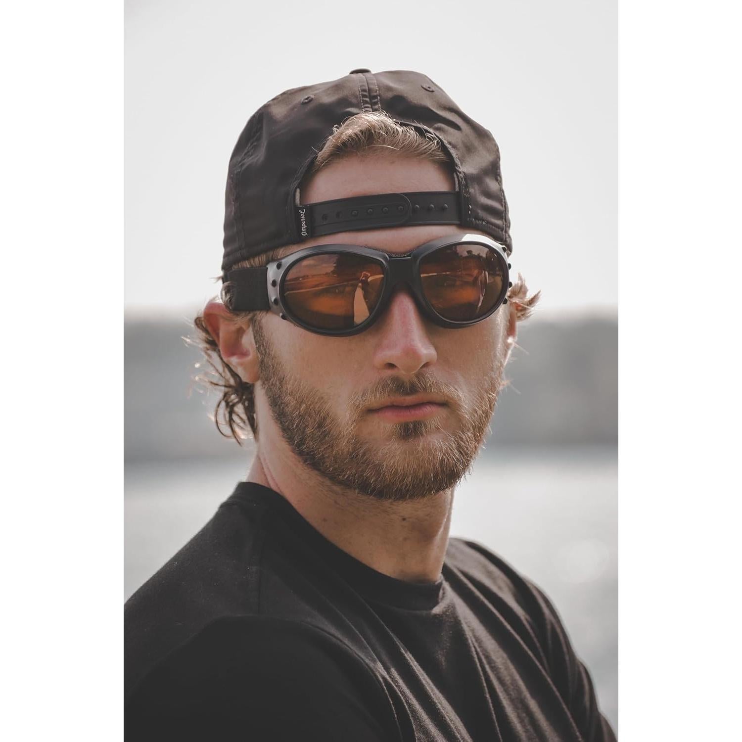 Gafas de sol Birdz Eyewear Eagle con acolchado para motociclismo