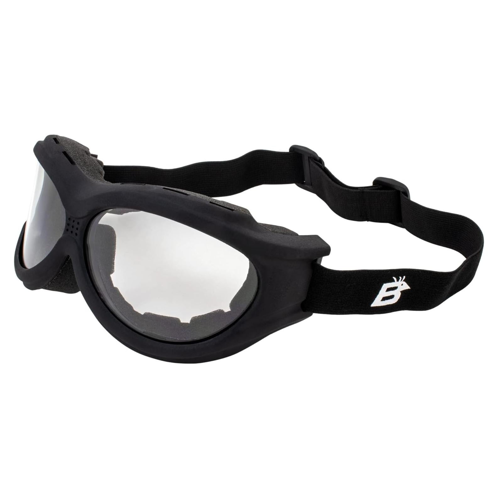 Gafas de Motocicleta Acolchadas Birdz Buitre - Lentes Claras