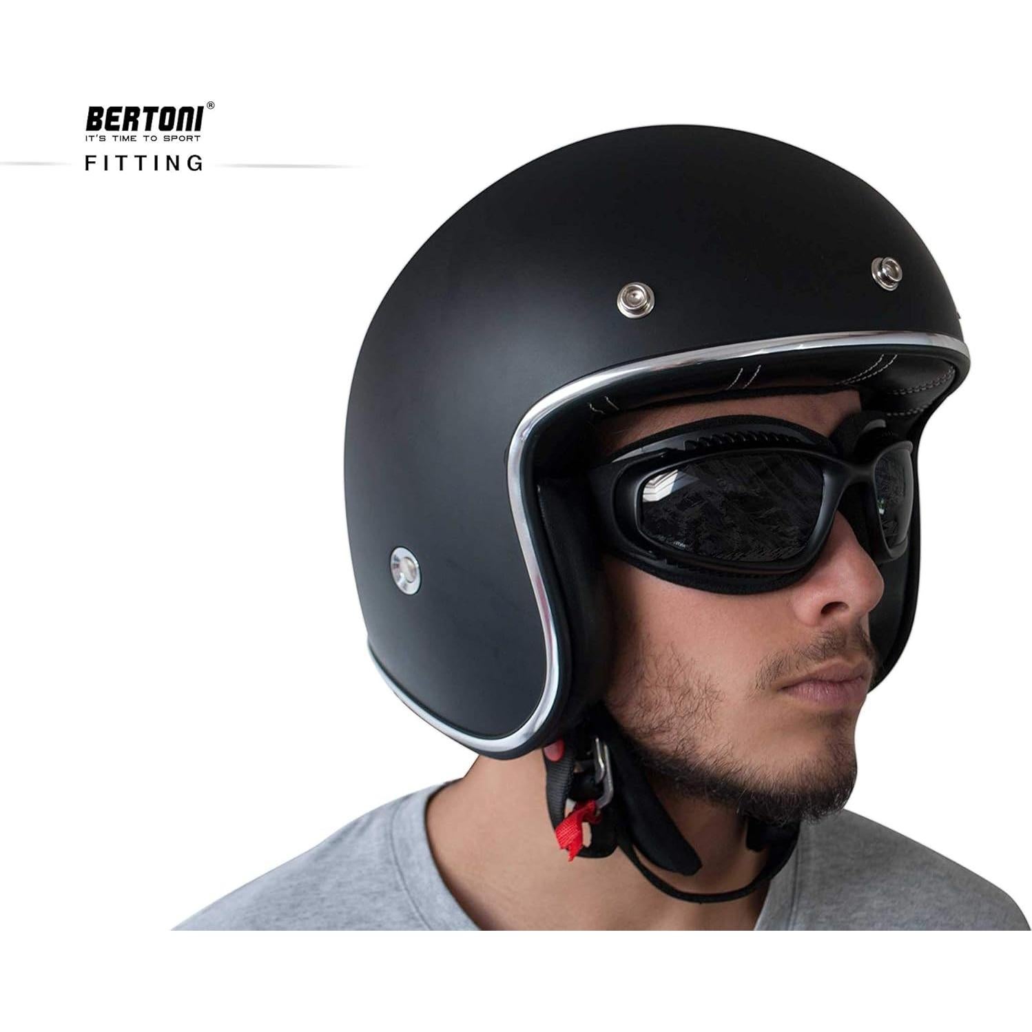 Gafas de Moto Bertoni AF113 Envolventes Antiviento