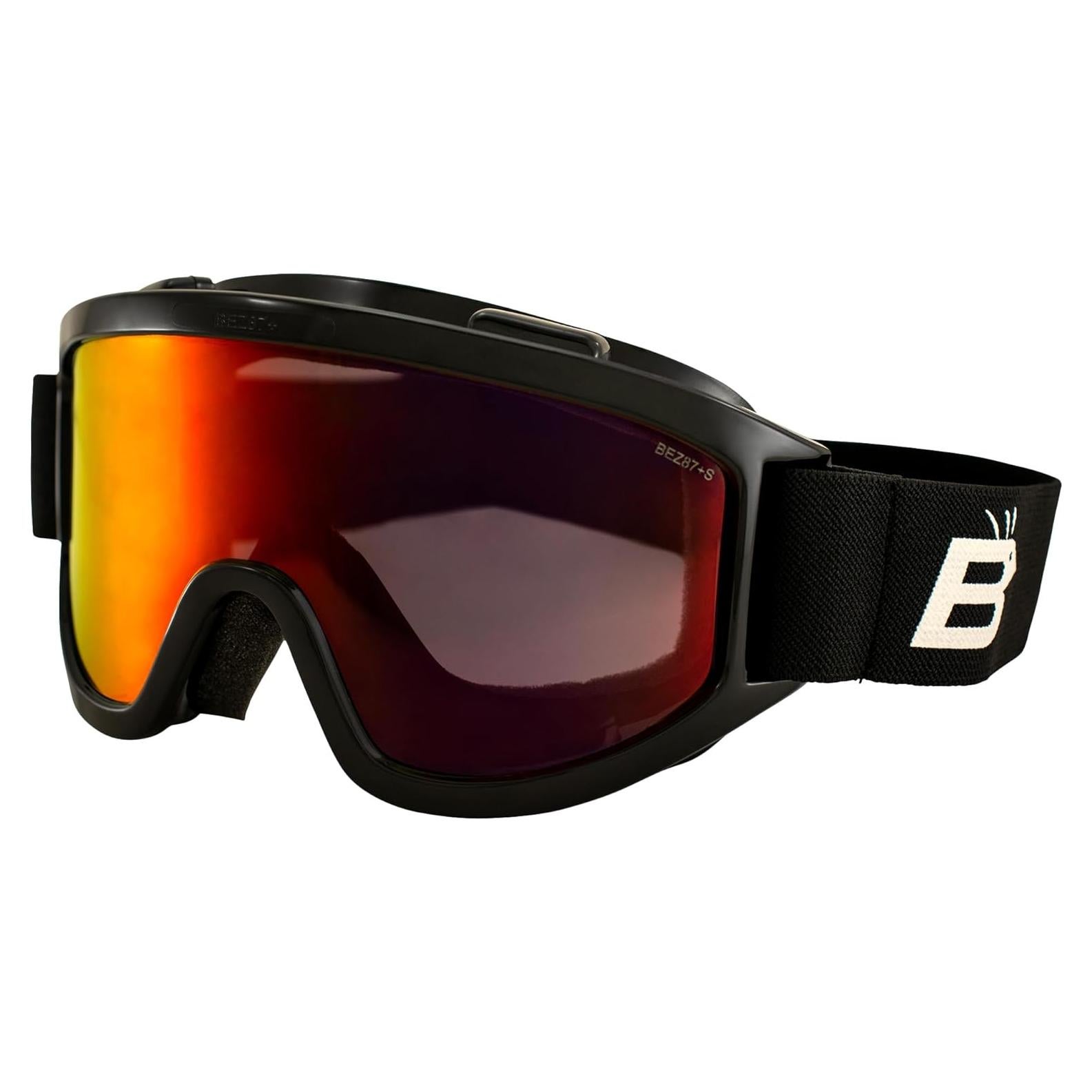Gafas de motociclismo Birdz Vulture con lente espejo rojo