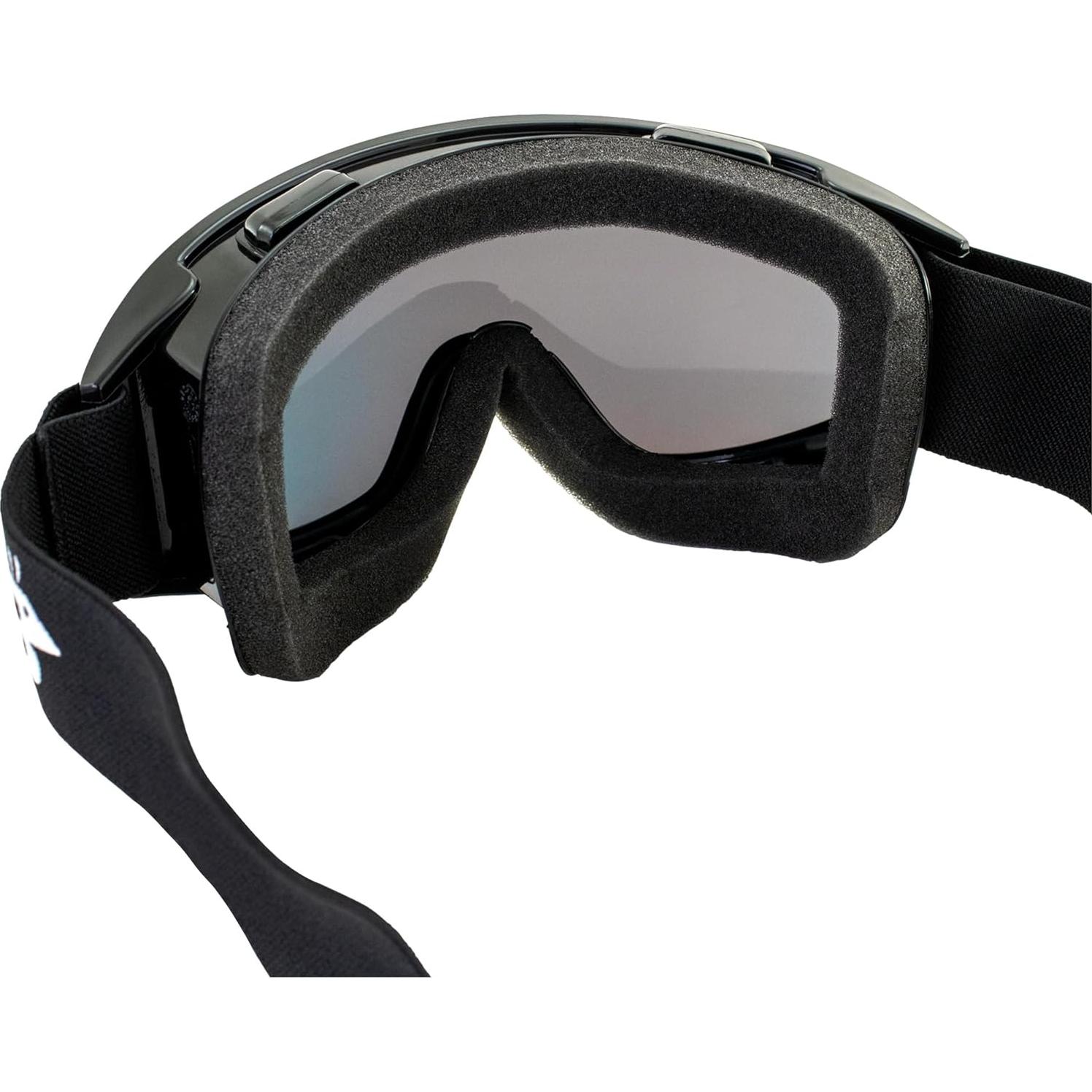 Gafas de motociclismo Birdz Vulture con lente espejo rojo