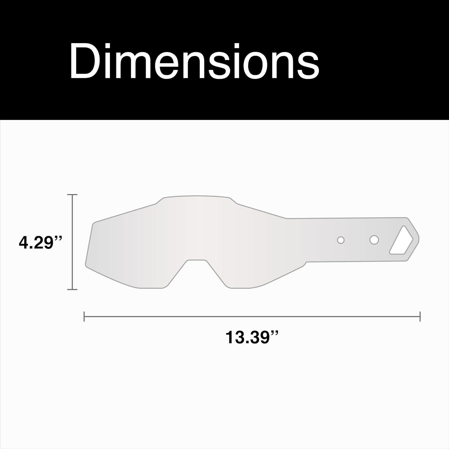 Hojas Laminadas Tear-Offs 100% 2 x 7 Paquete para Gafas