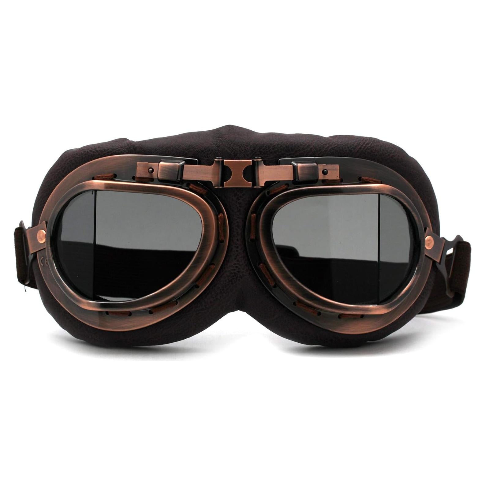 Gafas de Motocicleta Retro Acolchadas SA106 Cafe Racer