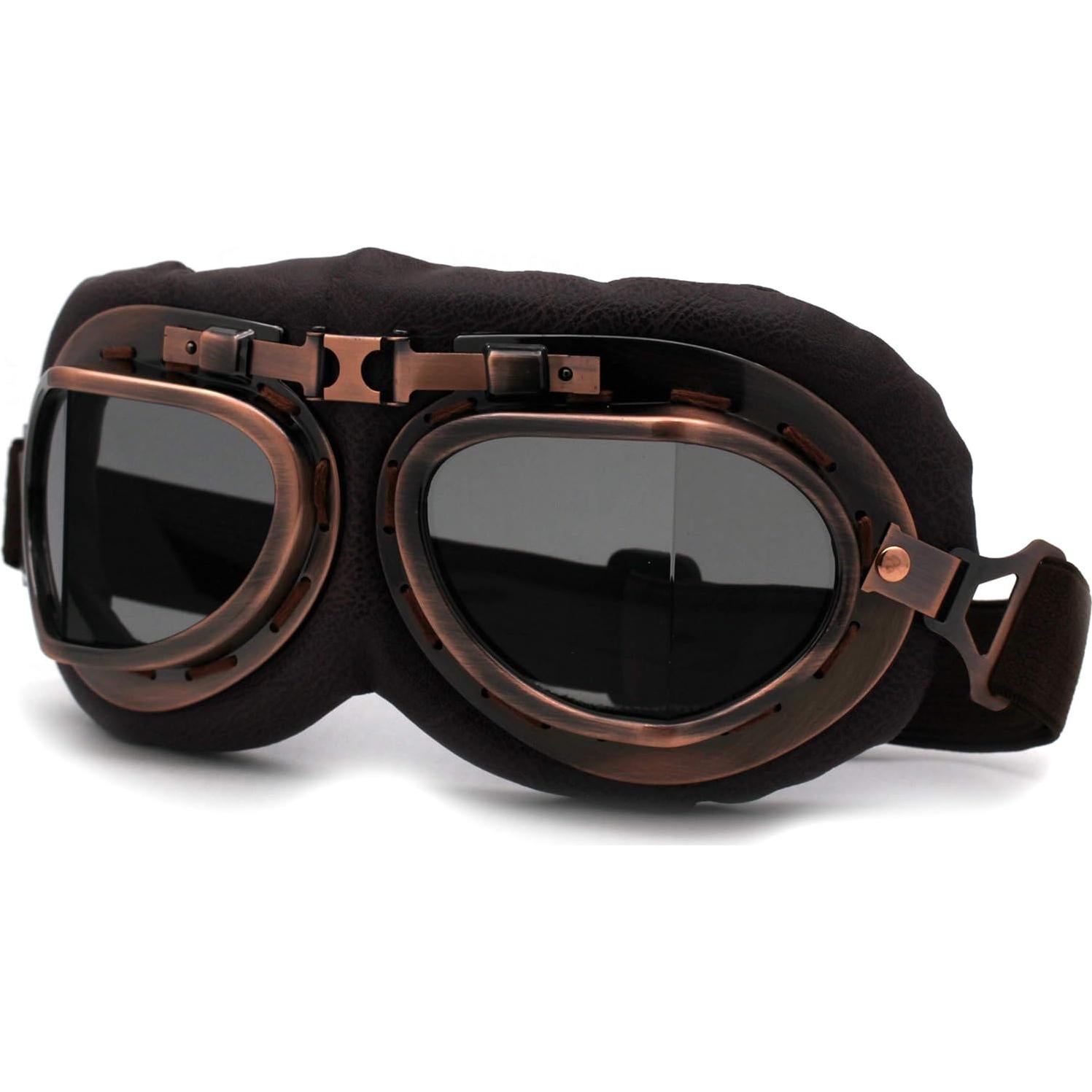 Gafas de Motocicleta Retro Acolchadas SA106 Cafe Racer