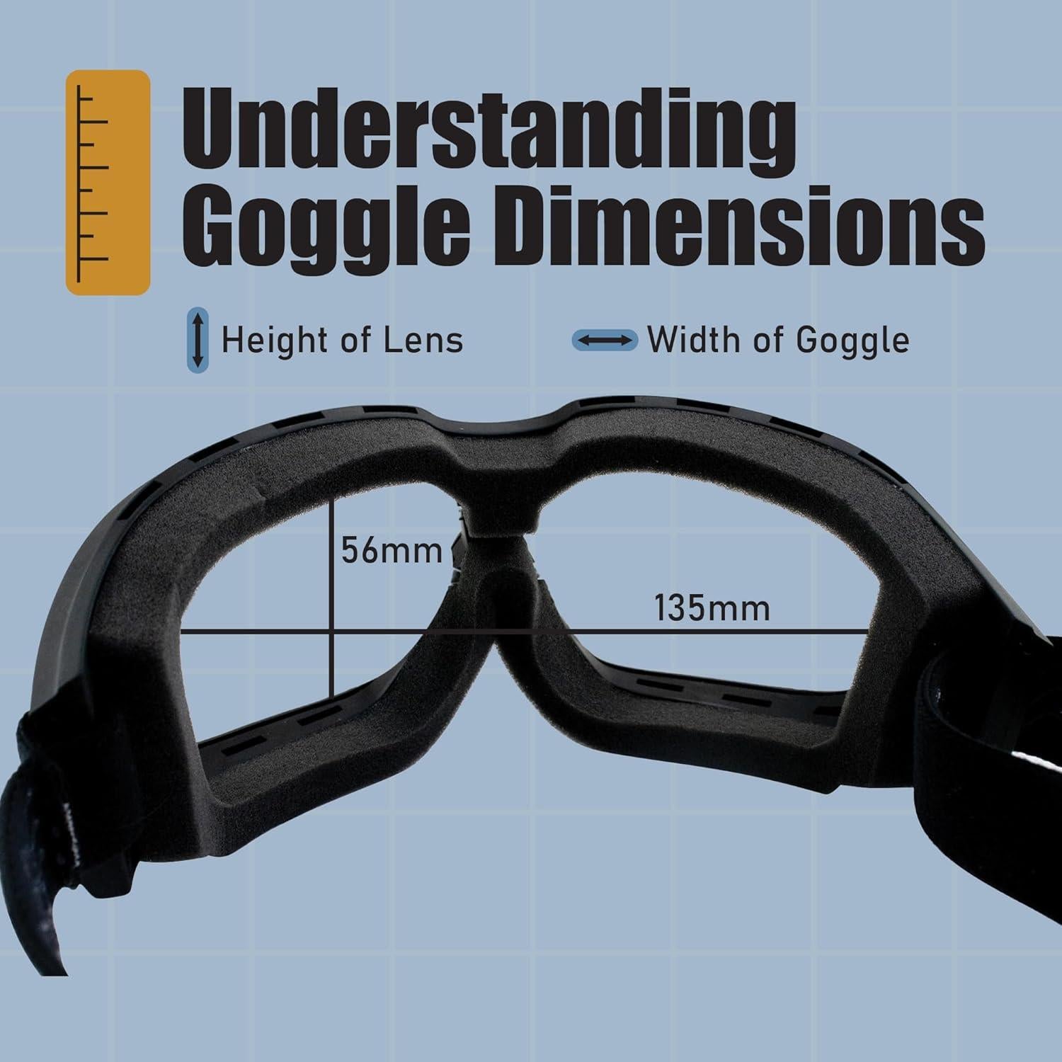 Gafas de moto Epoch Eyewear Luca con lentes antiempañantes