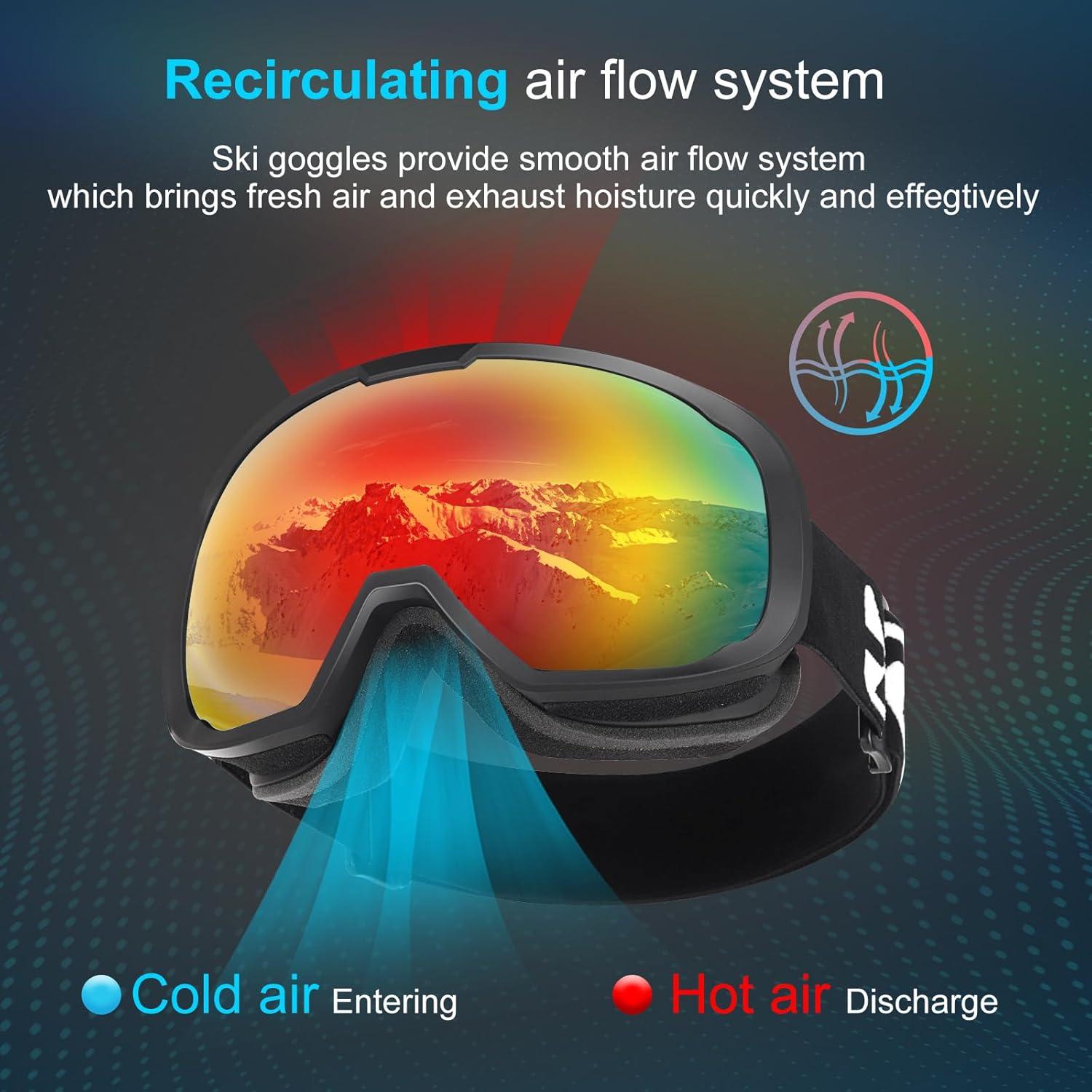 Gafas de Esquí EXP VISION EX5500 Unisex Antiempañantes UV400