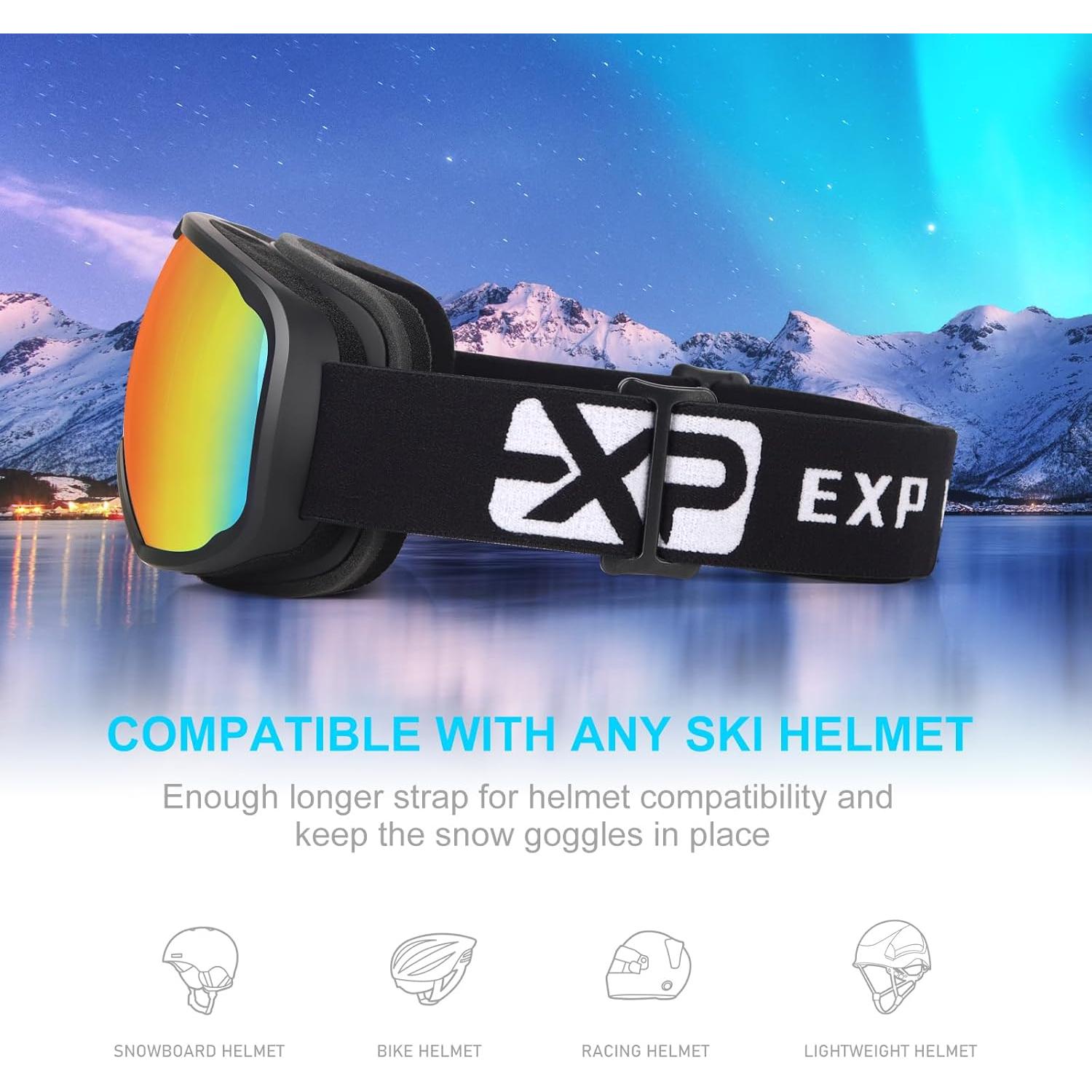 Gafas de Esquí EXP VISION EX5500 Unisex Antiempañantes UV400