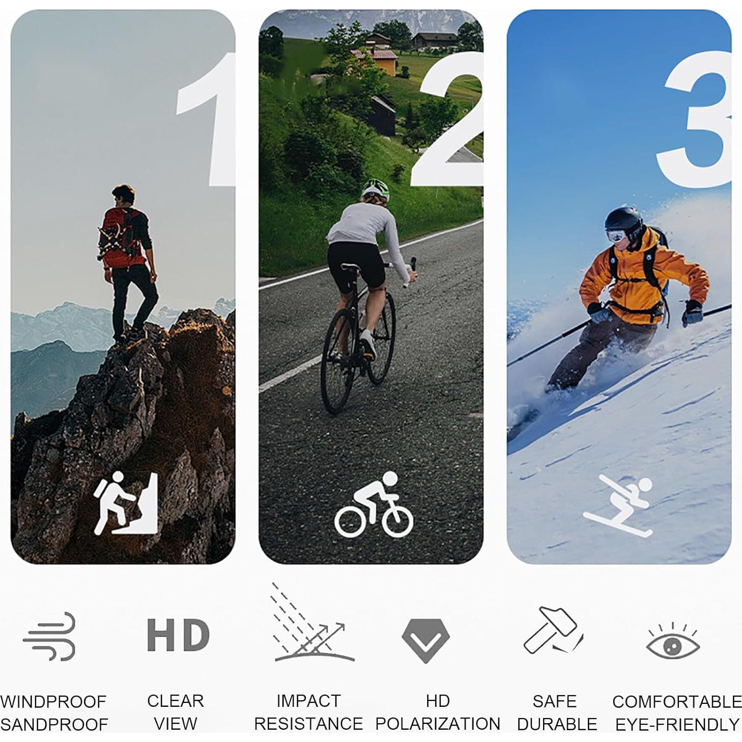 Gafas de Motocicleta Immoono MOON030 con Bufandas para el Cuello