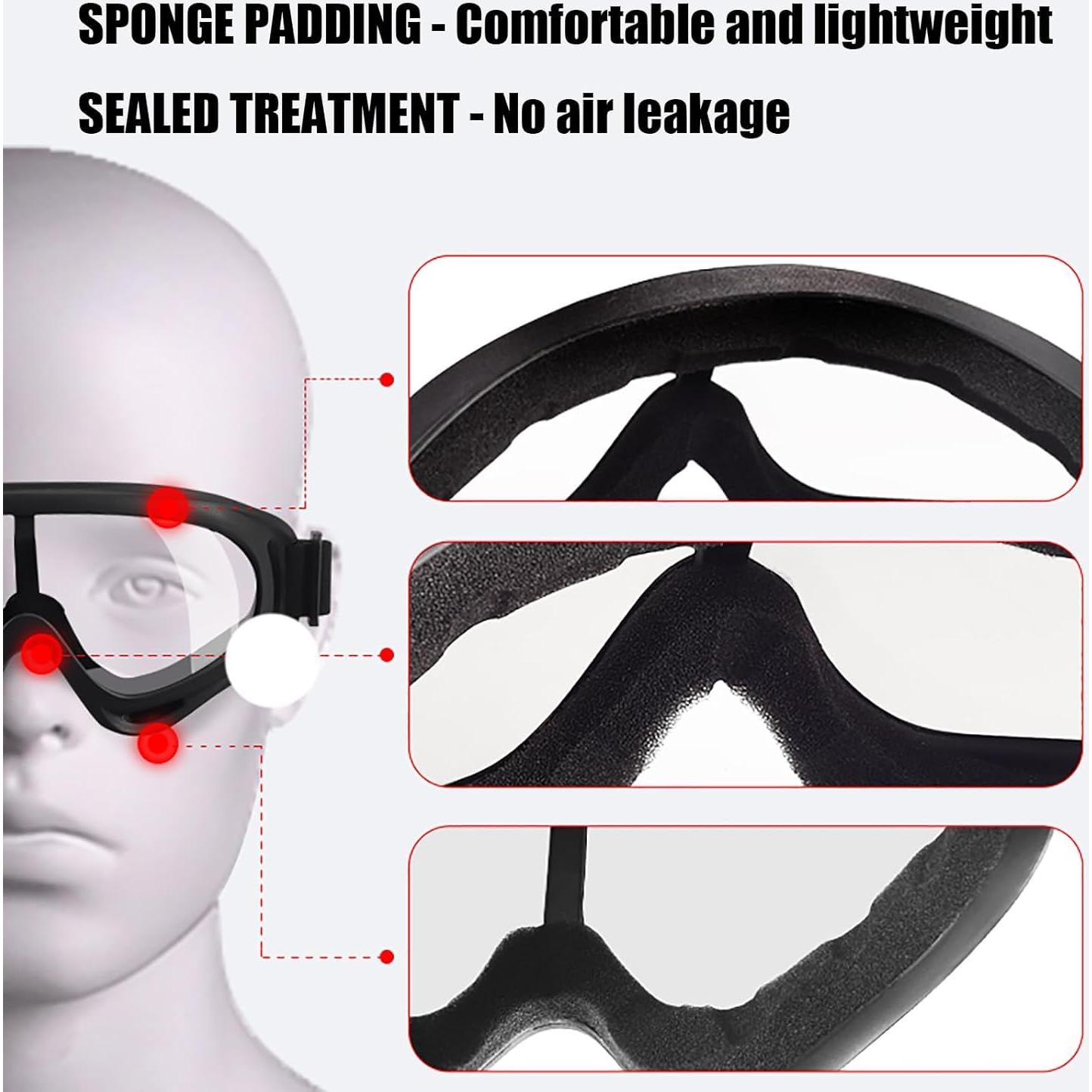 Gafas de Motocicleta Immoono MOON030 con Bufandas para el Cuello