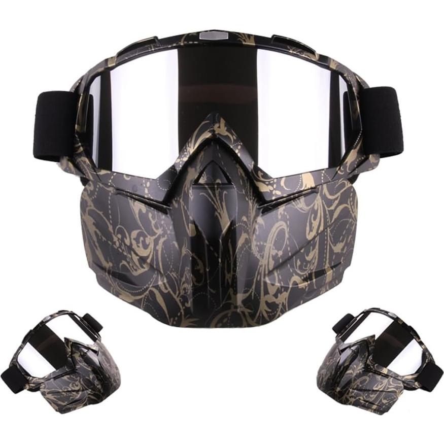 Máscara de Gafas de Motocicleta Eoncore Desmontable Anti UV