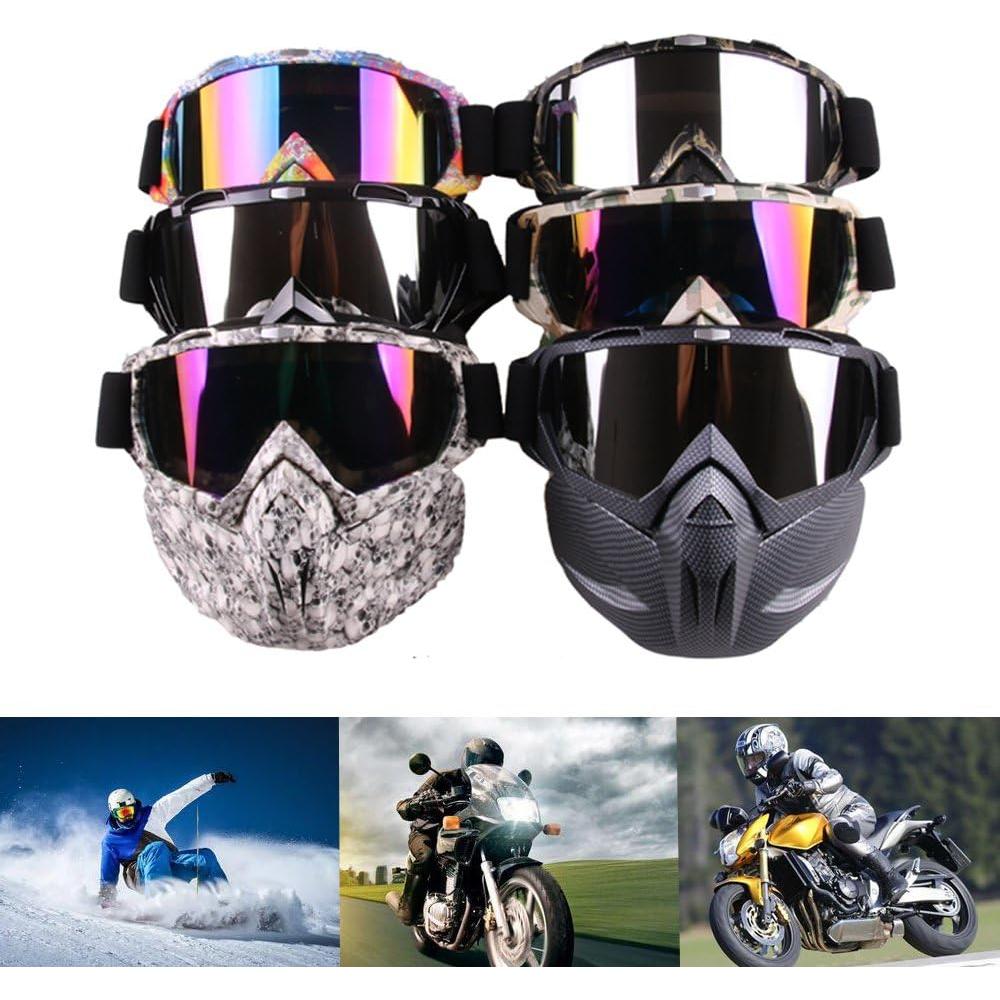 Máscara de Gafas de Motocicleta Eoncore Desmontable Anti UV