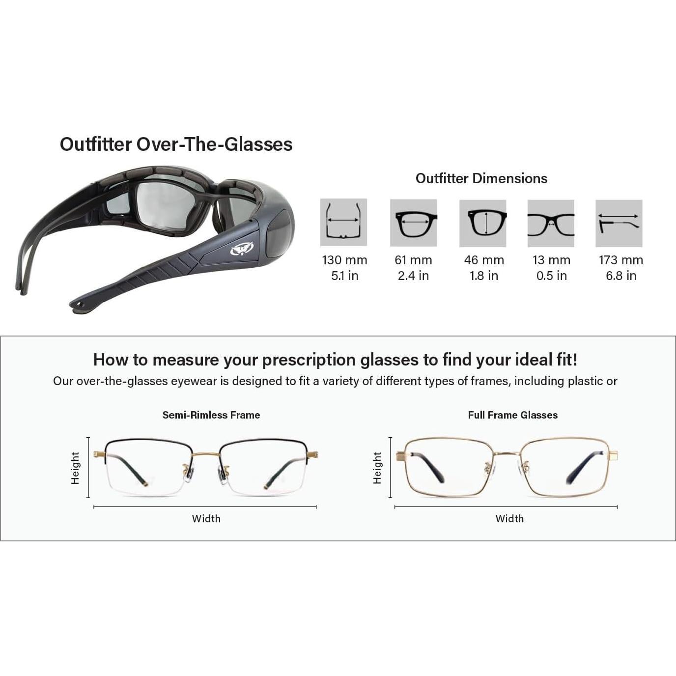 Gafas de Seguridad Global Industrial Outfitter con Lentes Ahumados