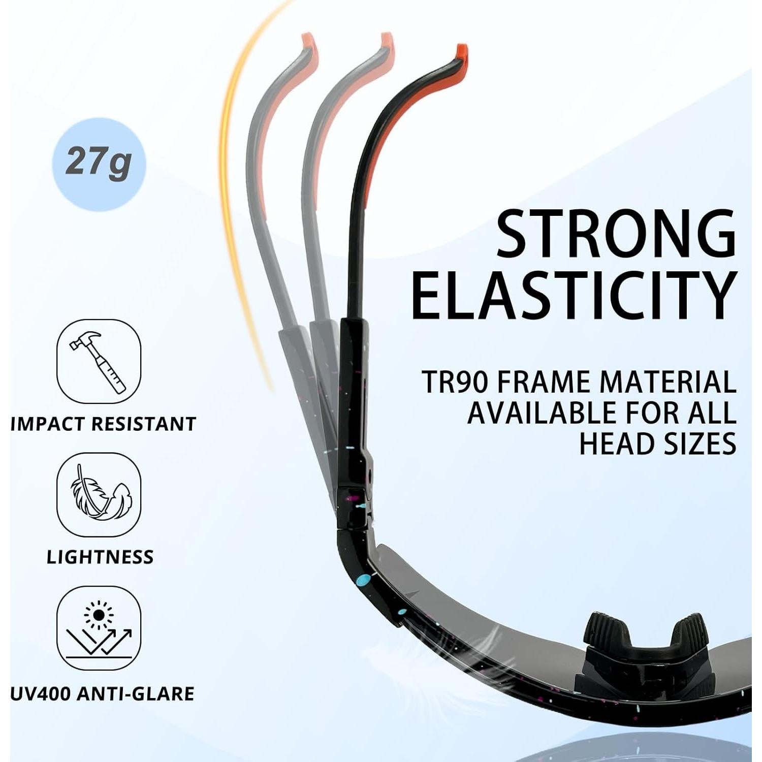 Gafas de sol deportivas IKTOD UV400 unisex, polarizadas