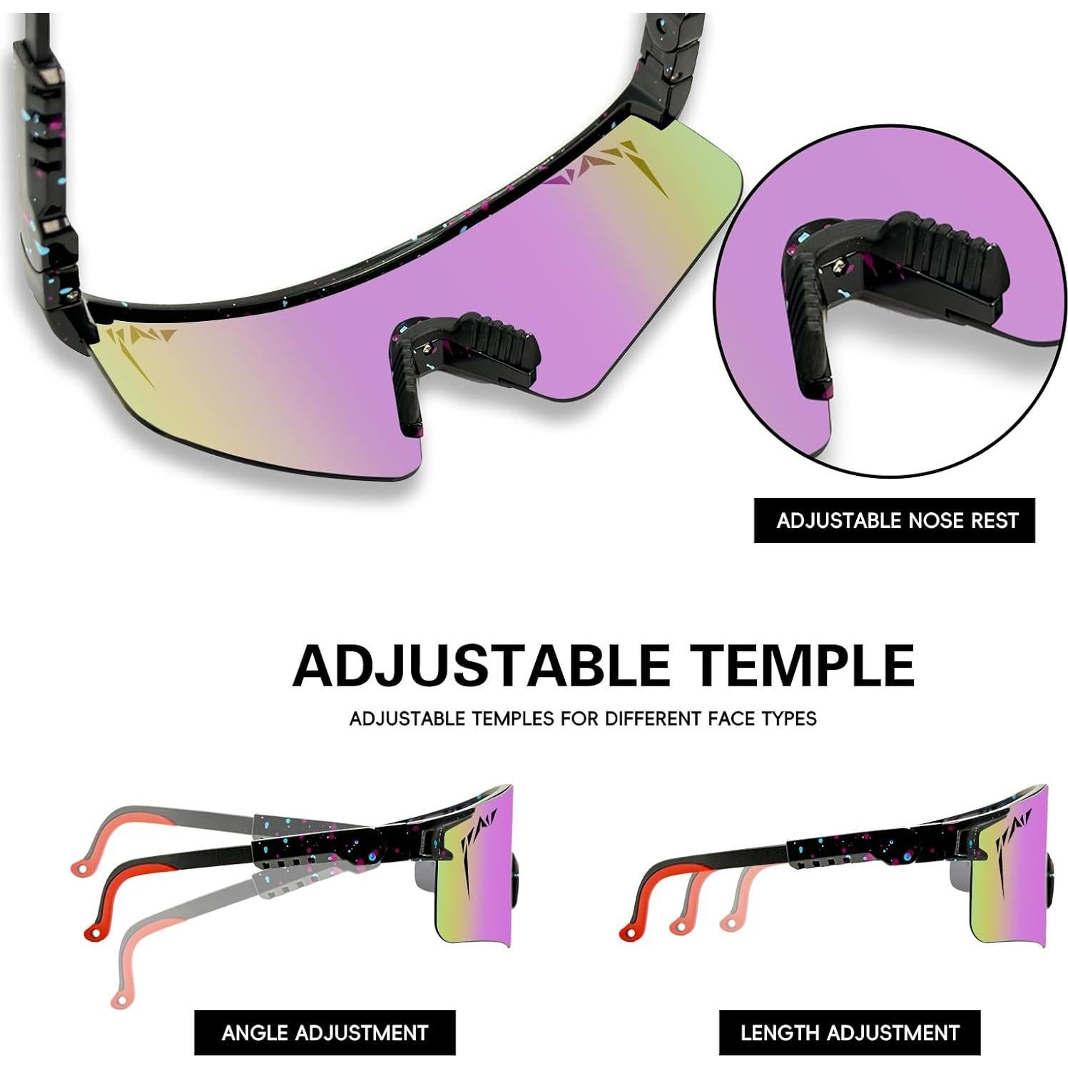 Gafas de sol deportivas IKTOD UV400 unisex, polarizadas