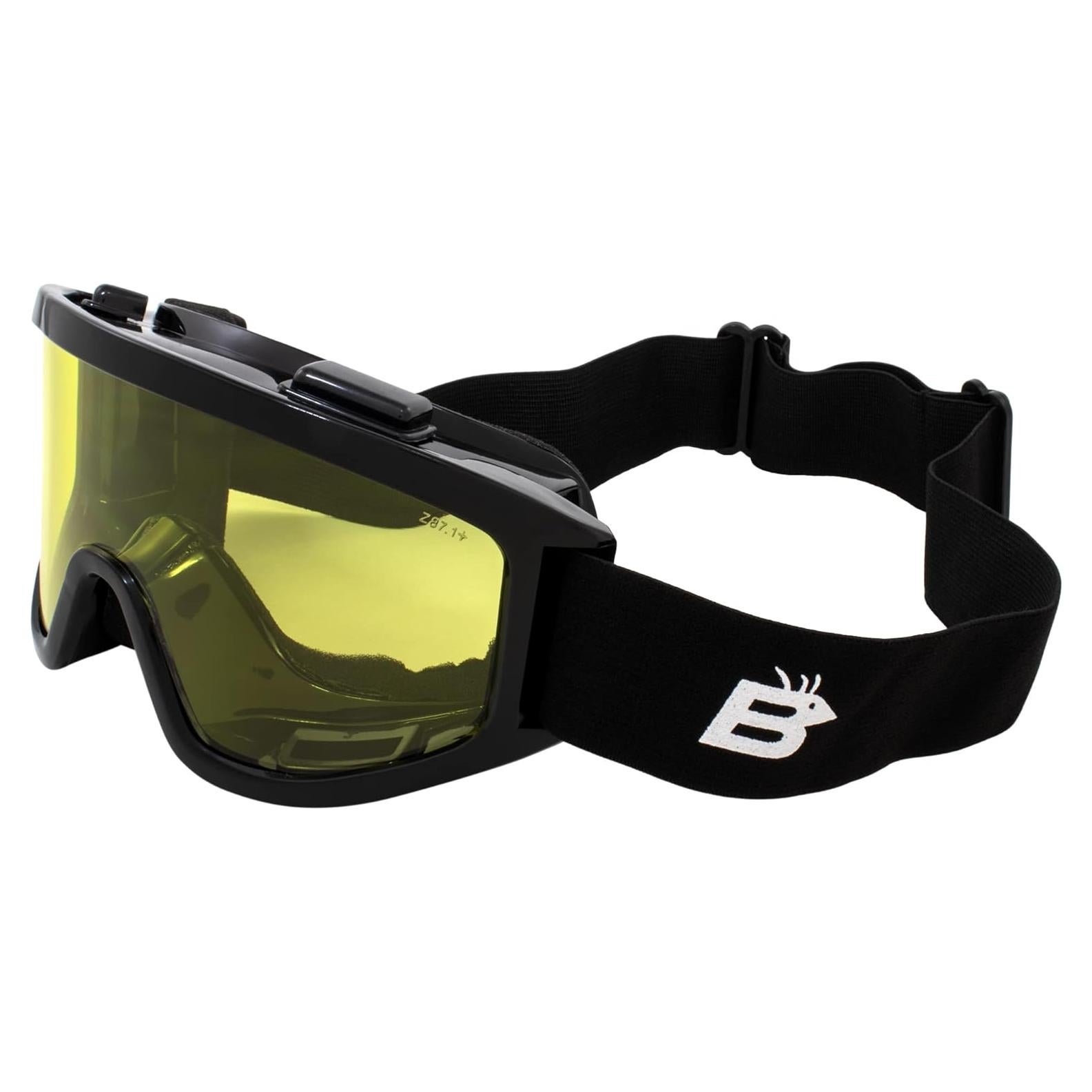 Gafas de Motocicleta Birdz Eyewear Buitre con Lentes Amarillos