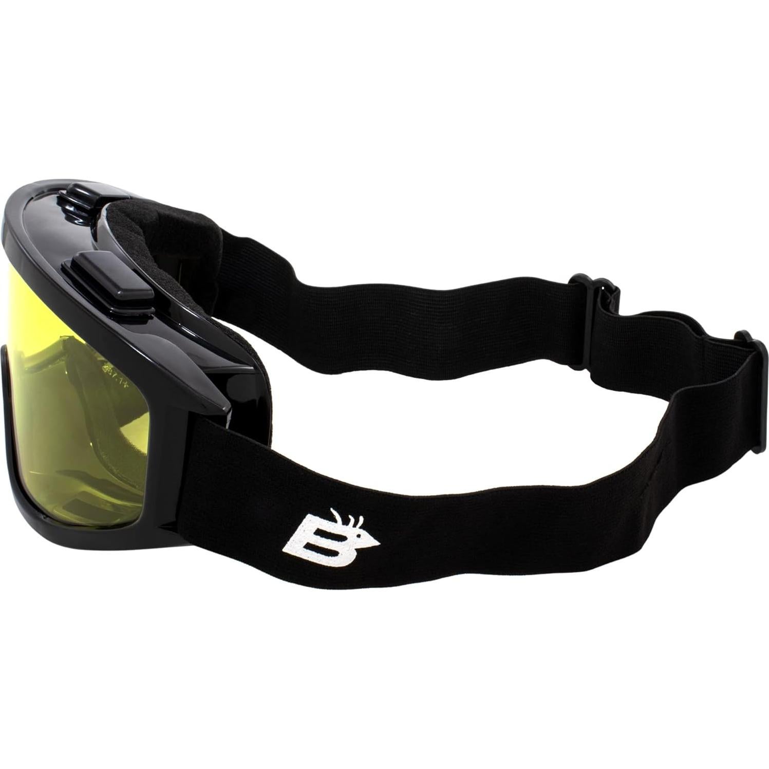 Gafas de Motocicleta Birdz Eyewear Buitre con Lentes Amarillos