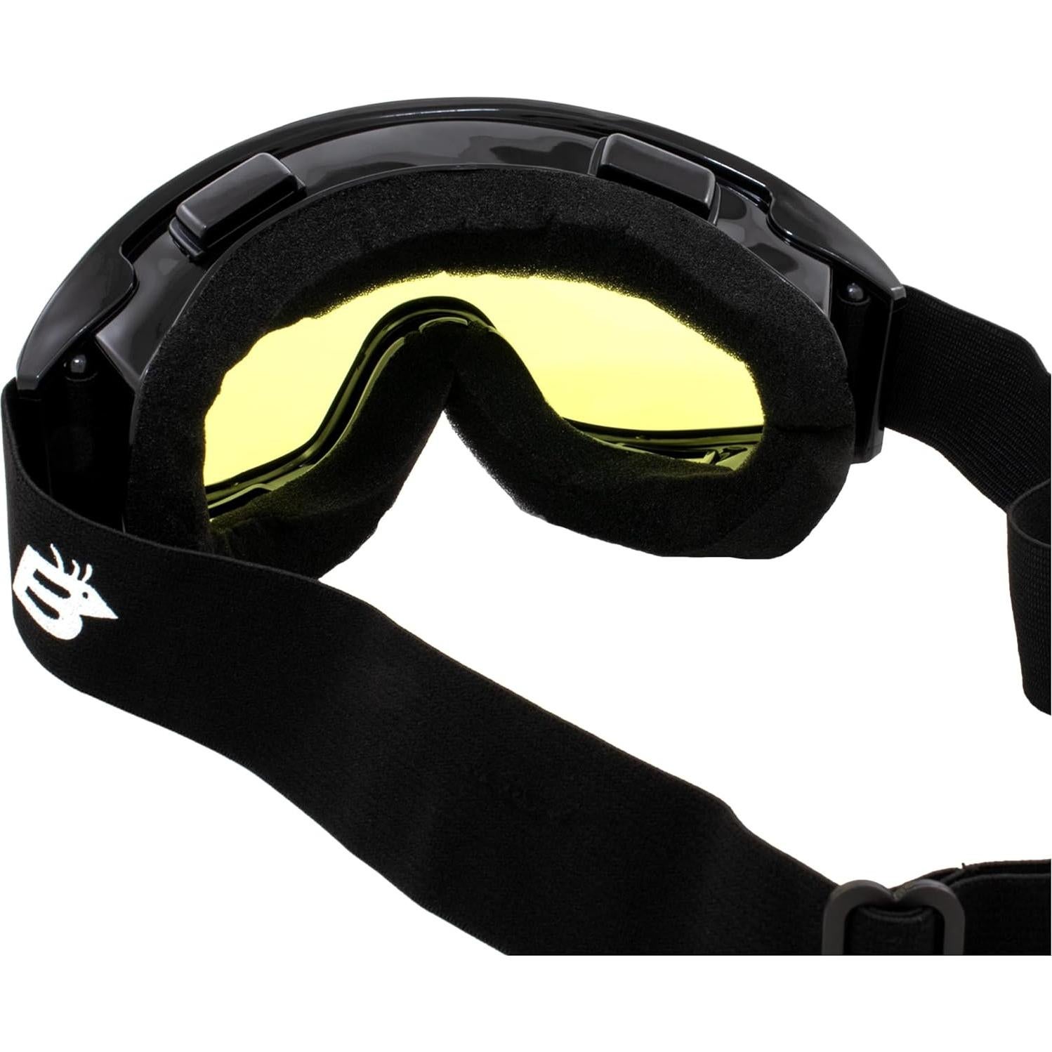 Gafas de Motocicleta Birdz Eyewear Buitre con Lentes Amarillos
