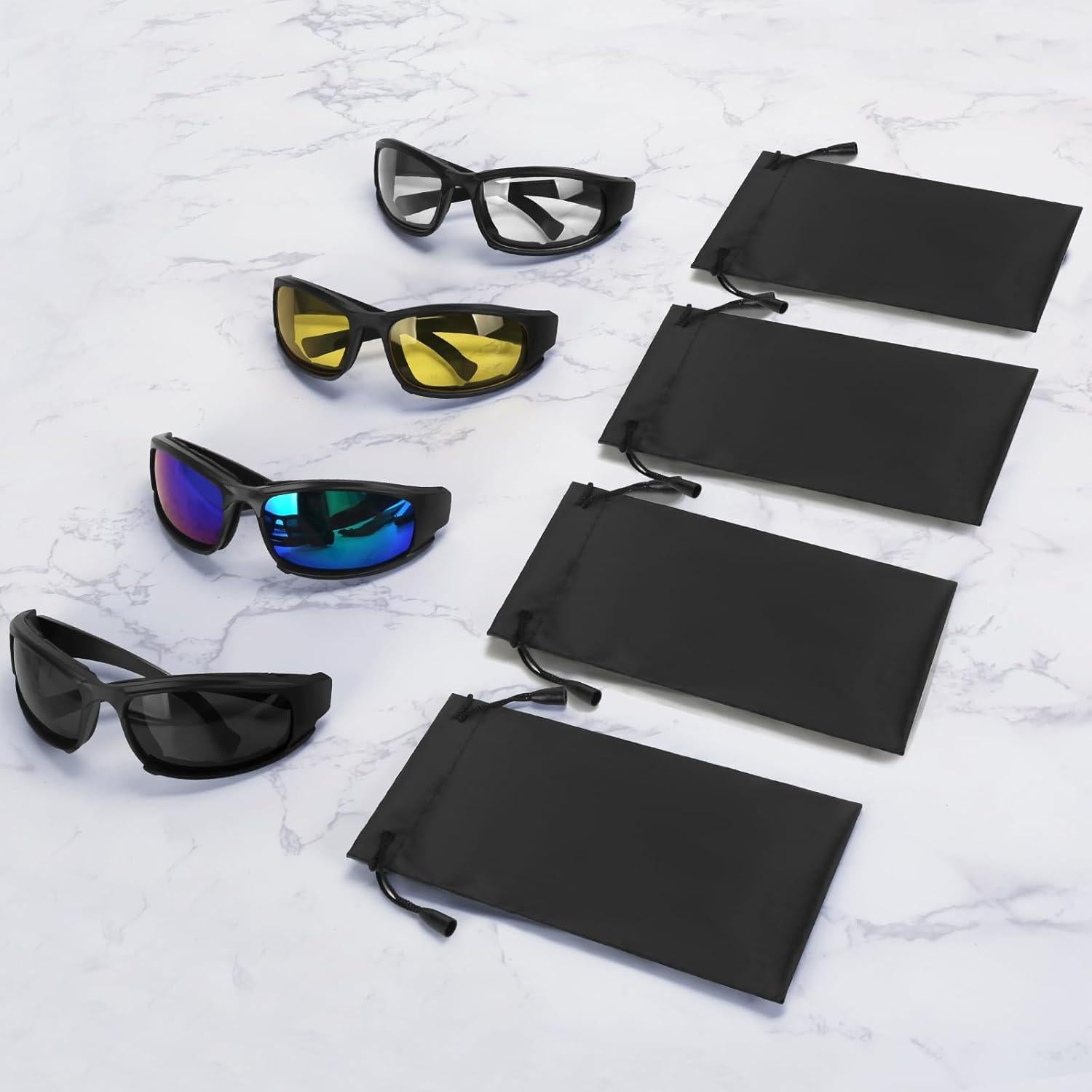 Gafas de Motocicleta Jeemeele UV400 Acolchadas 4 Colores