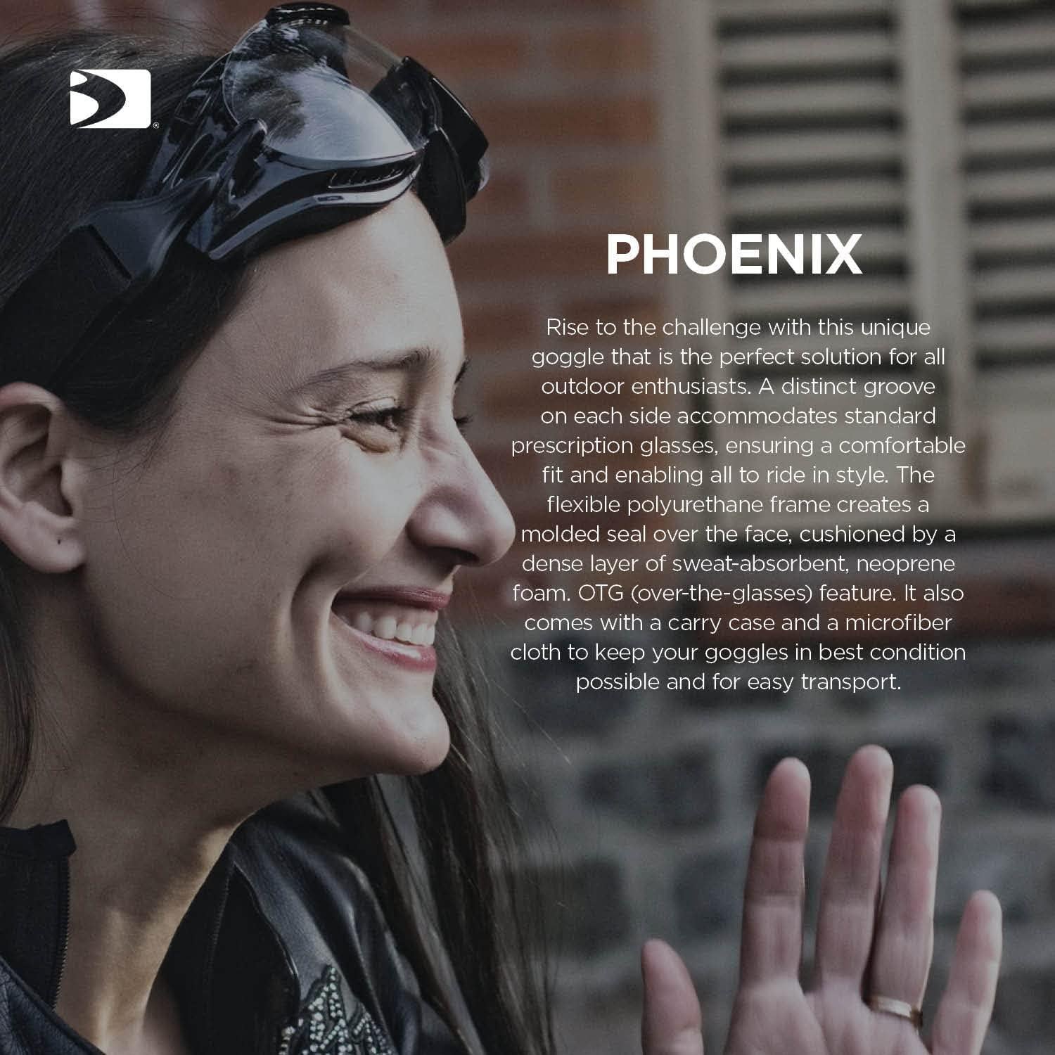 Gafas de Protección Bobster Phoenix con 3 Lentes Intercambiables