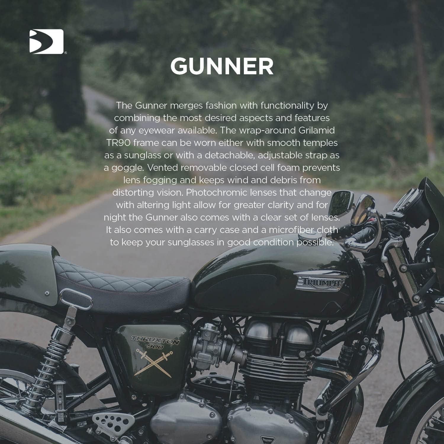 Gafas Convertibles Bobster Bgun001 Marco Negro Lentes Foto-cromáticos