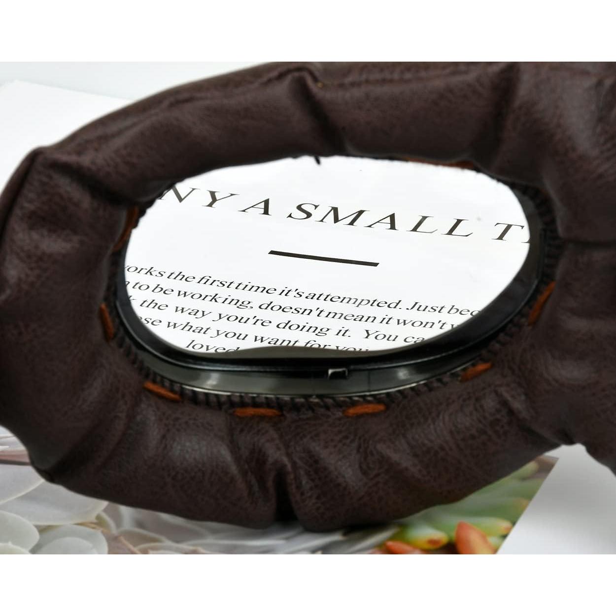 Gafas de Cosplay Steampunk Retro Marrón Lente Clara