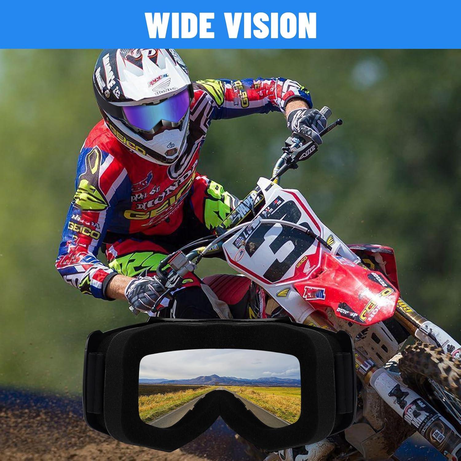 Gafas de Motocross 4-FQ 2-Pack con Bufanda Facial Transpirable