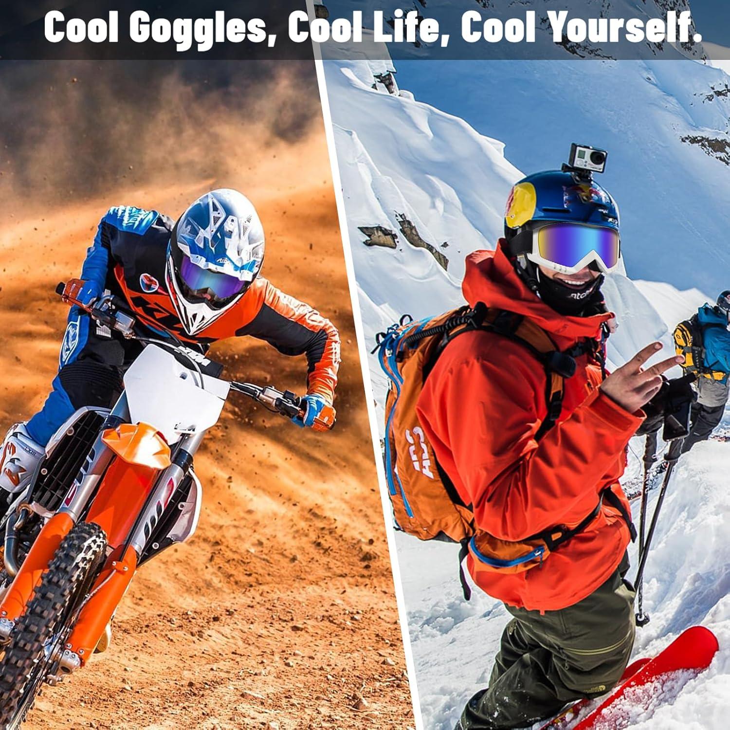 Gafas de Motocross 4-FQ 2-Pack con Bufanda Facial Transpirable