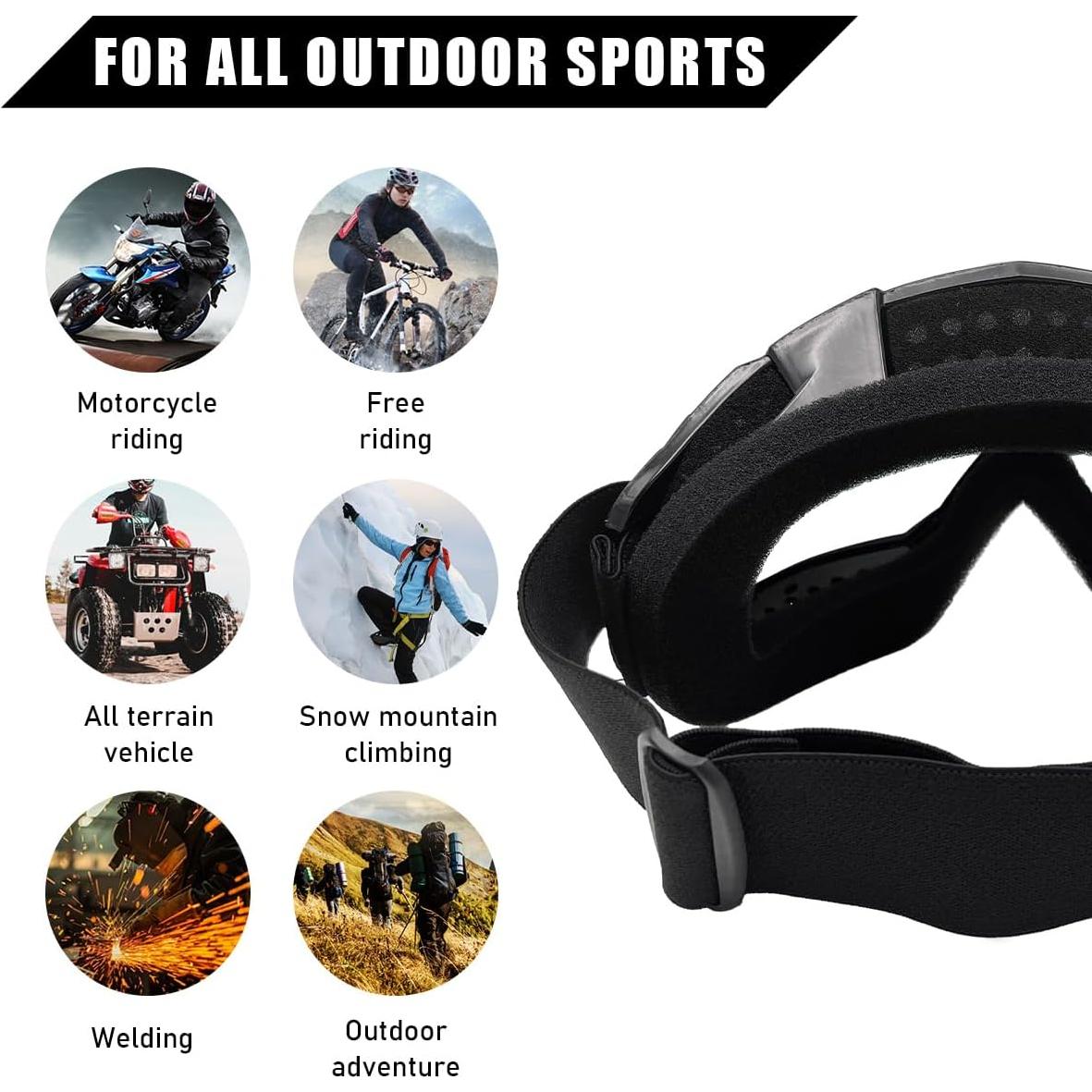 Gafas de Motocross Ohleats Colorido Azul A A Prueba de Viento