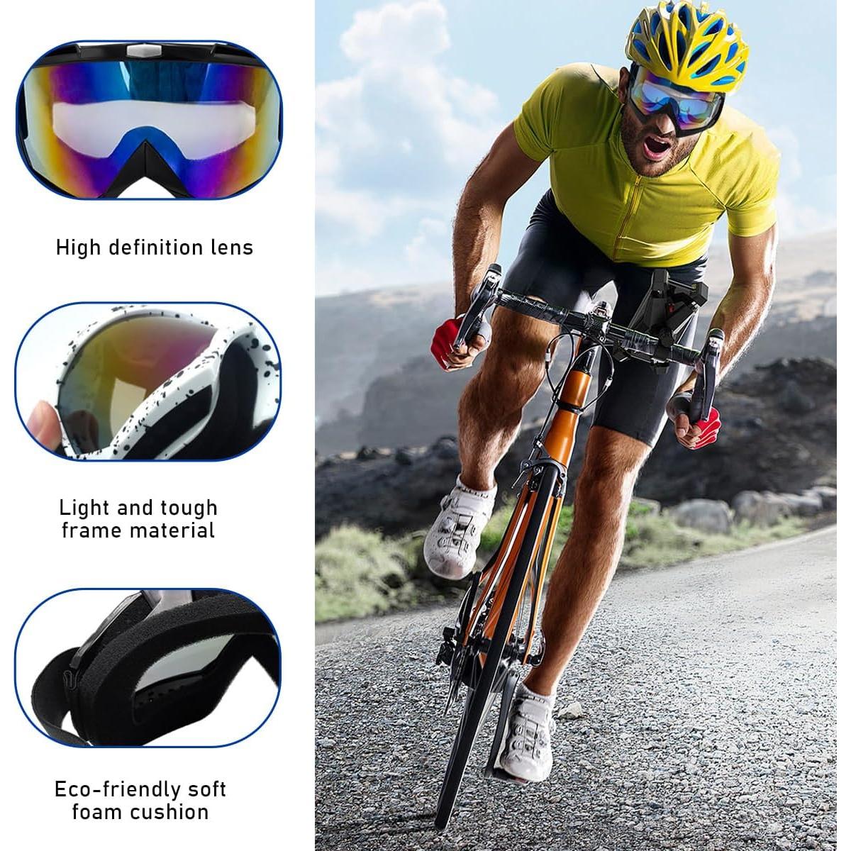 Gafas de Motocross Ohleats Colorido Azul A A Prueba de Viento