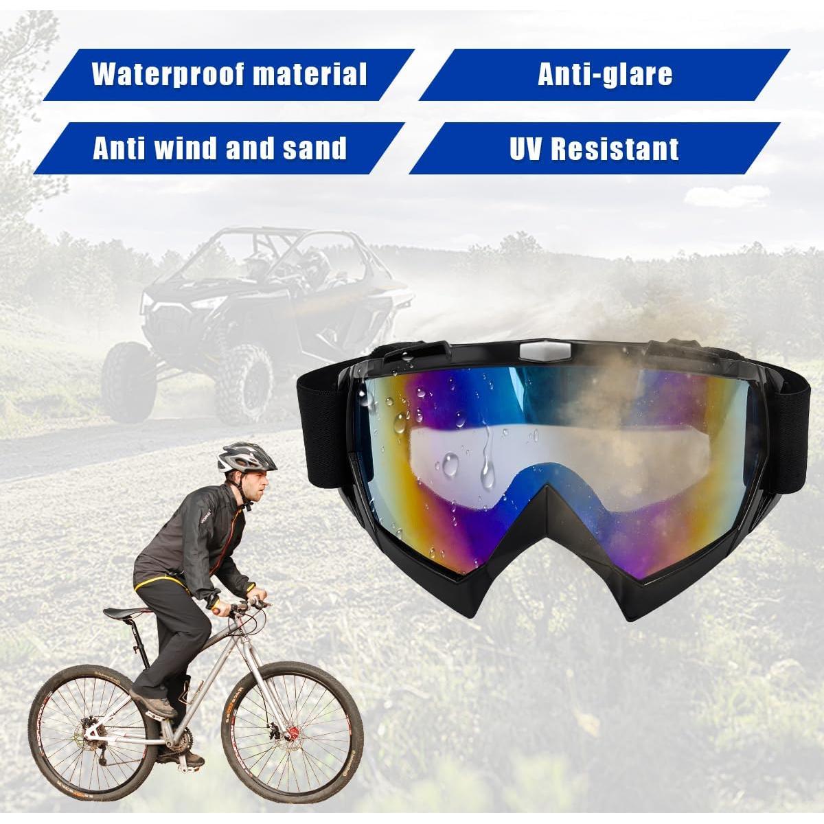 Gafas de Motocross Ohleats Colorido Azul A A Prueba de Viento