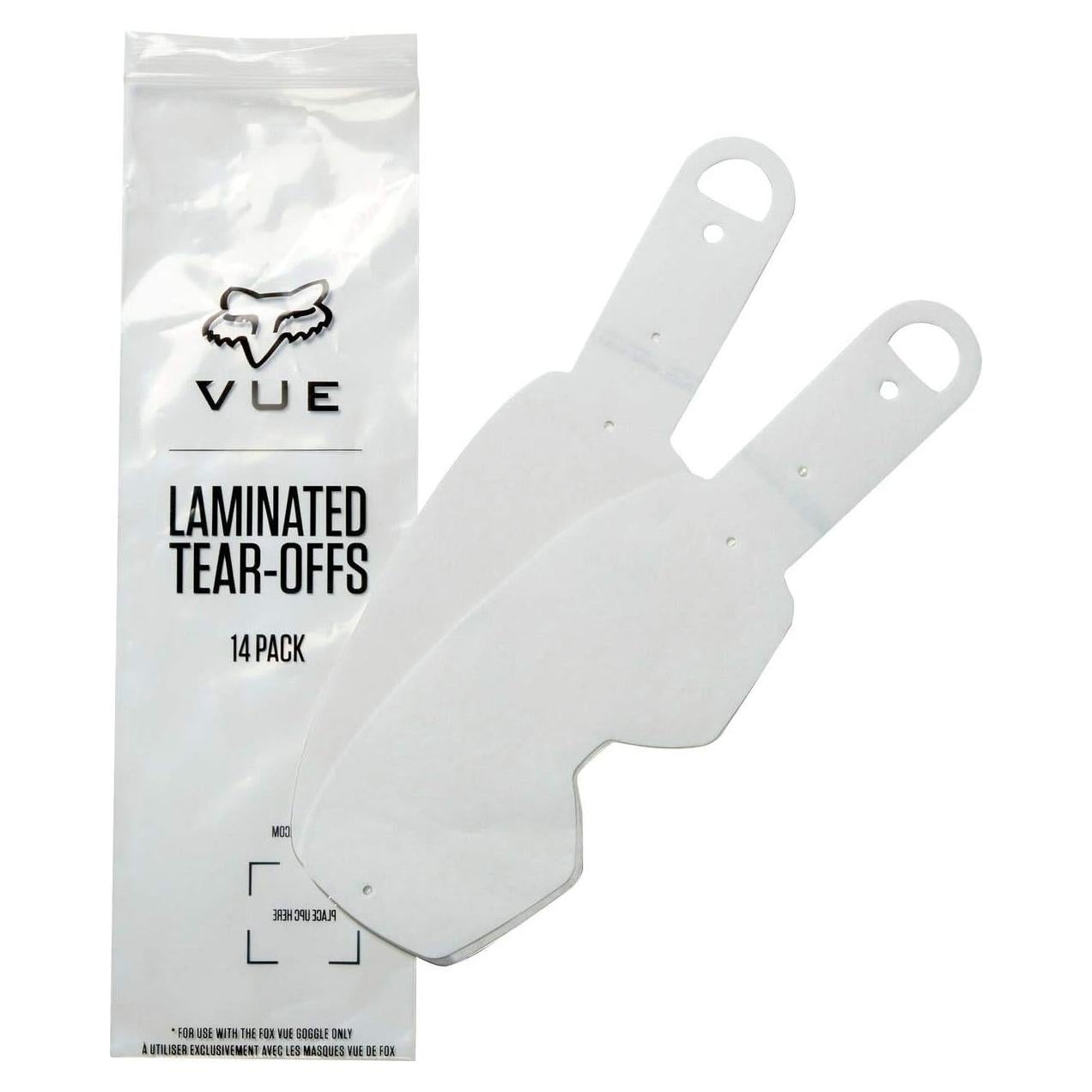 Tear Offs Laminados Fox Racing VUE 14PK - Óptica Avanzada