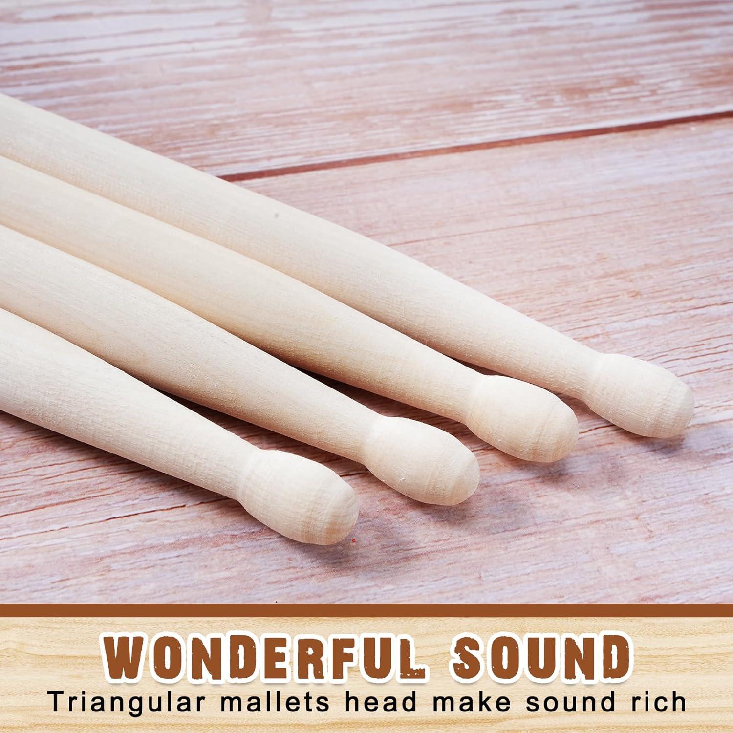 24 Pares Palillos de Batería 5B Madera de Arce 40,64 cm