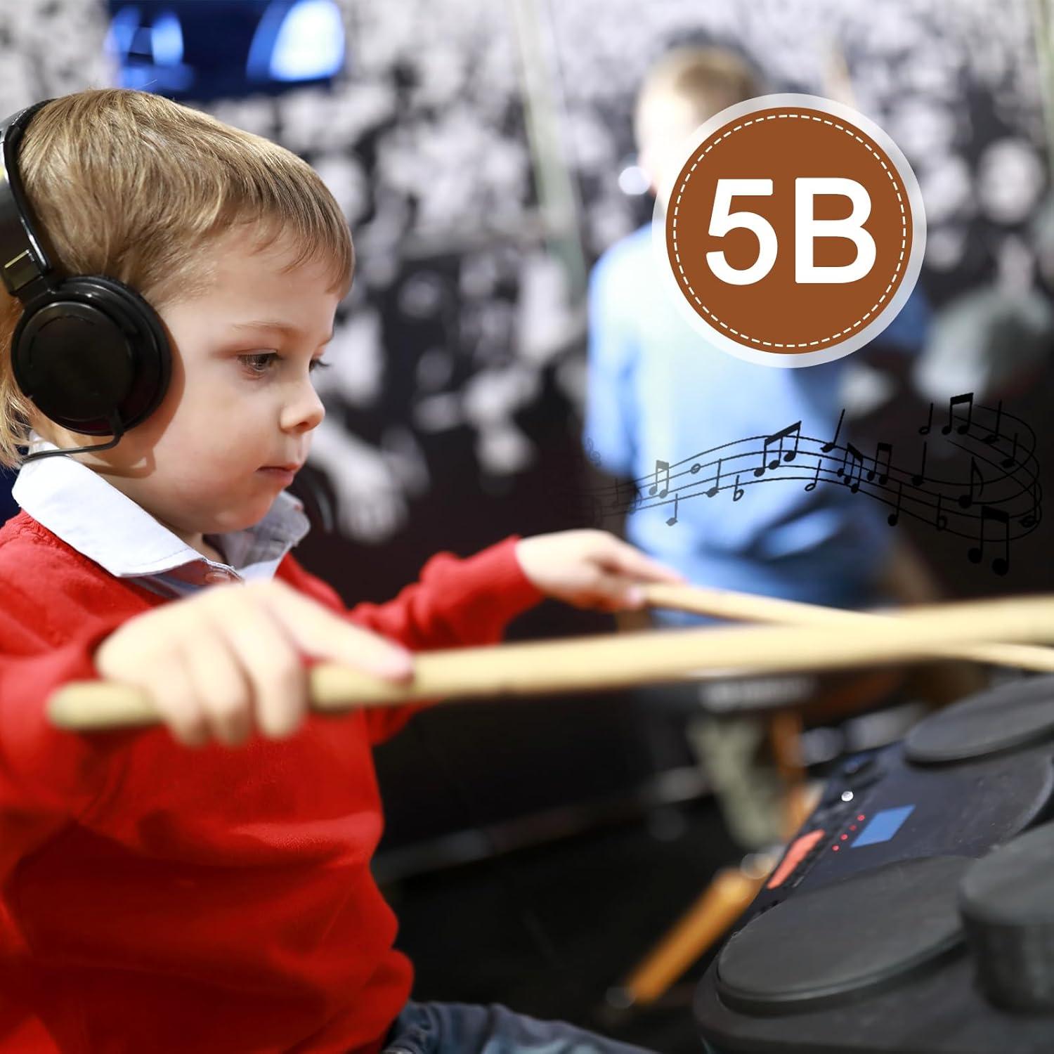 24 Pares Palillos de Batería 5B Madera de Arce 40,64 cm