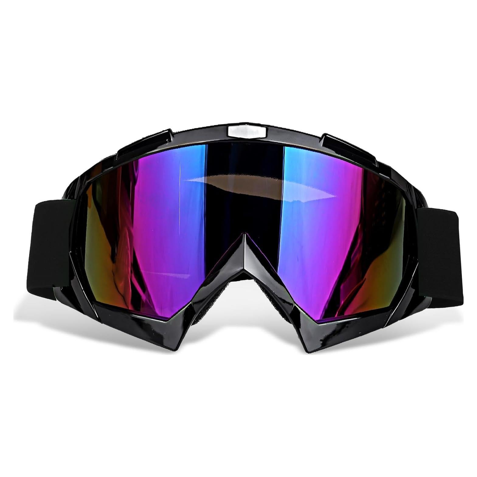 Gafas de Motocross UV Polarizadas - Marco Negro, 2 Paquetes