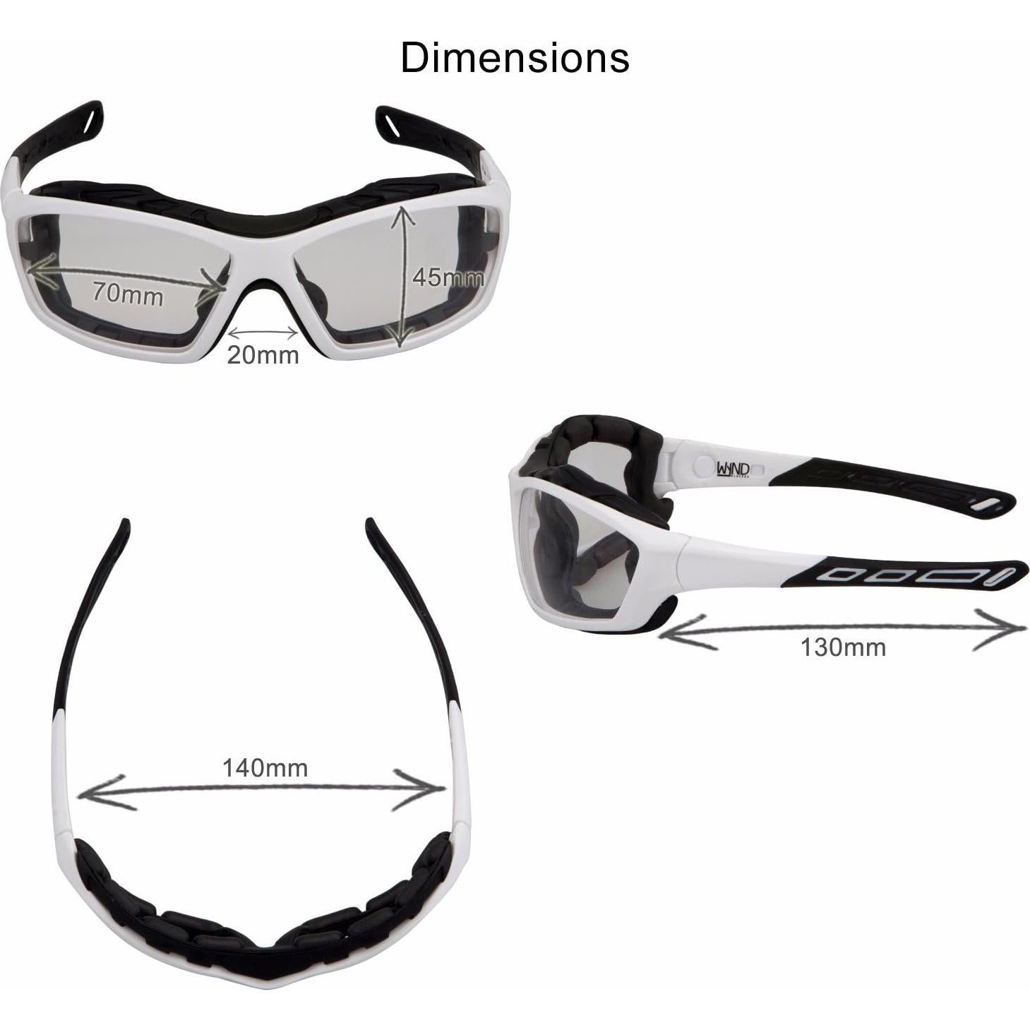 Gafas de sol envolventes WYND Blocker para deportes extremos
