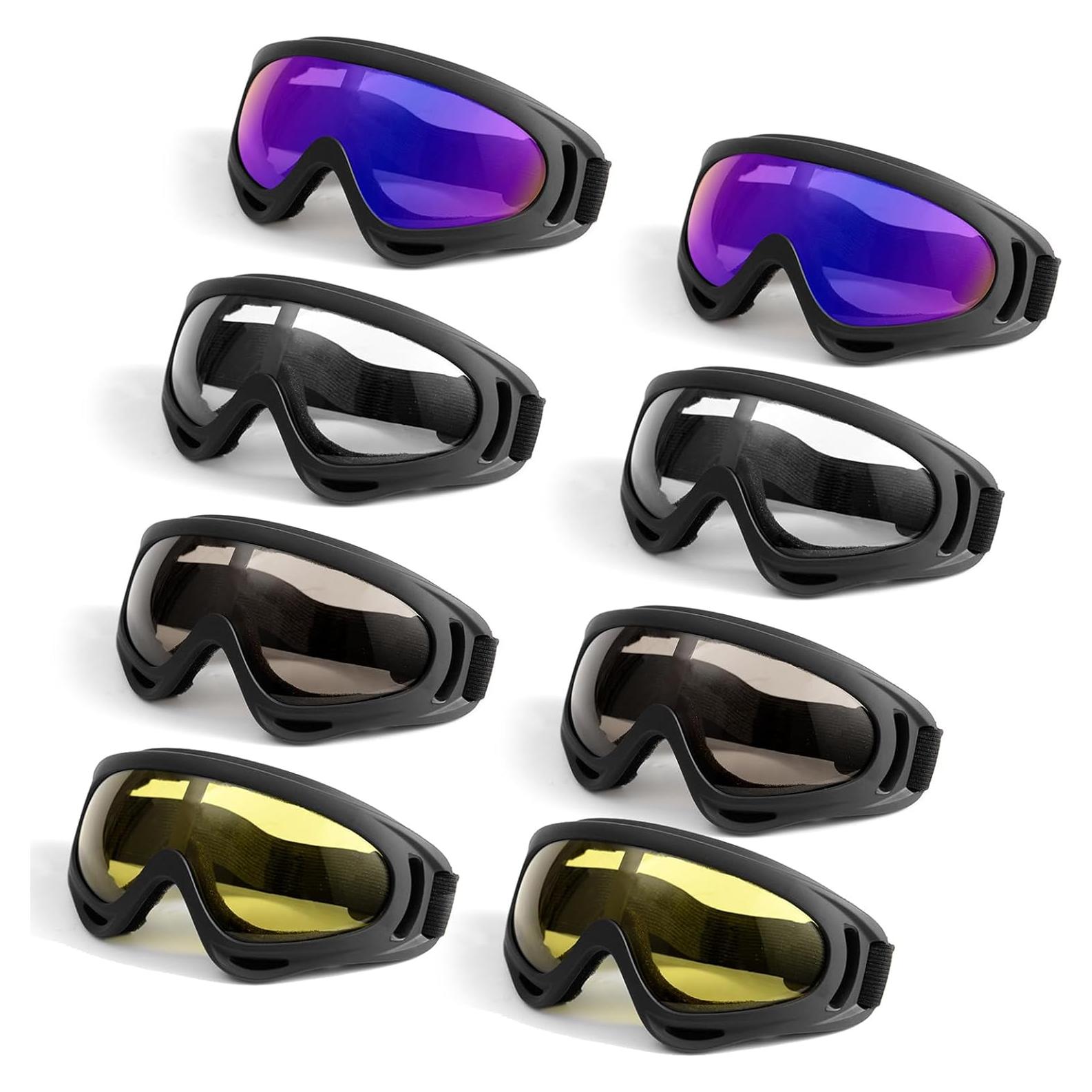 Paquete de 8 Gafas de Esquí y Motocicleta UKG-001 - Unisex