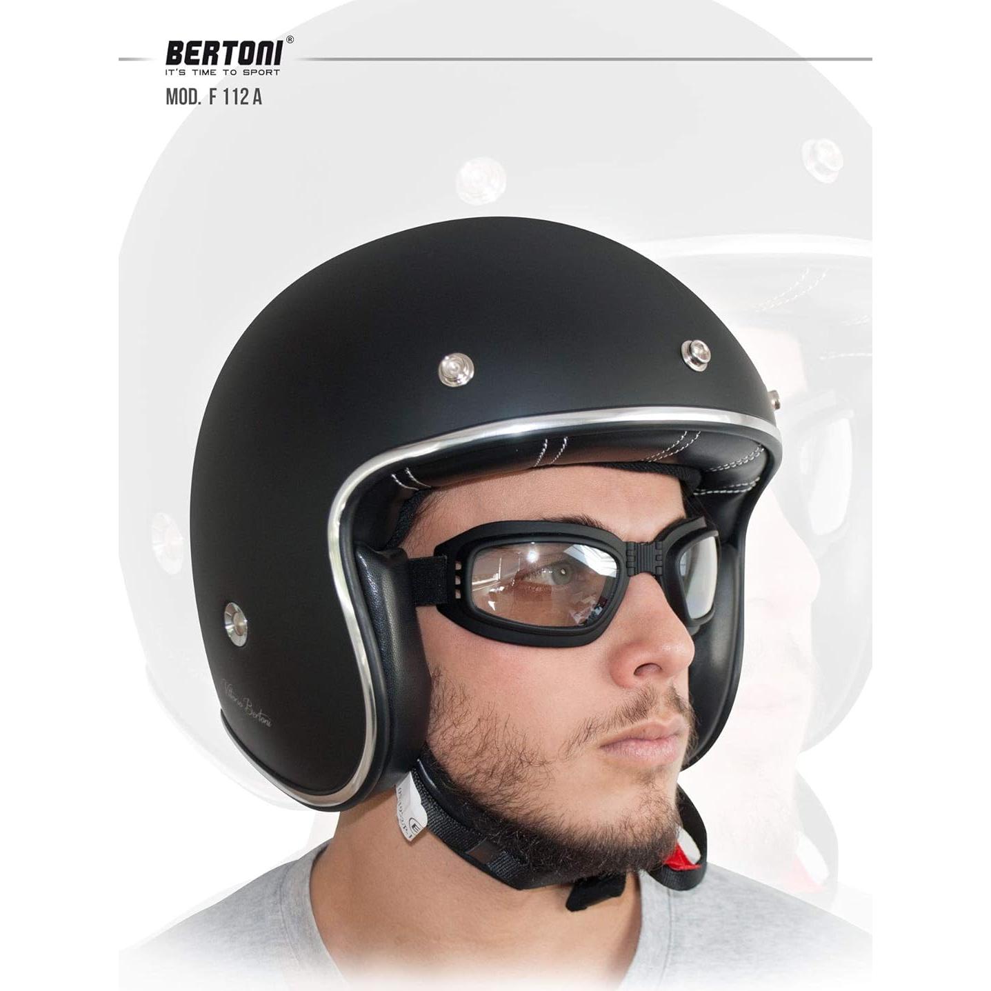 Gafas de Moto Bertoni 112 con Lentes Fotoquímicas Antivaho