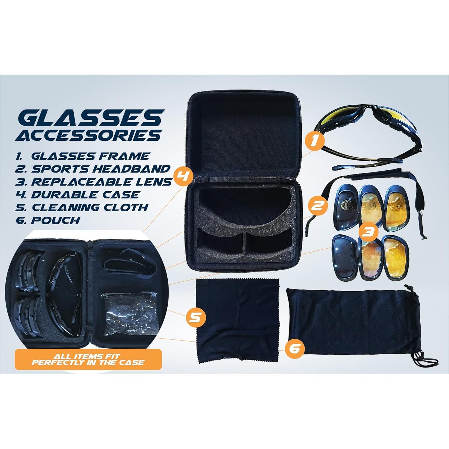 Kit de Gafas de Motocicleta Get Lost - 4 Lentes Polarizados