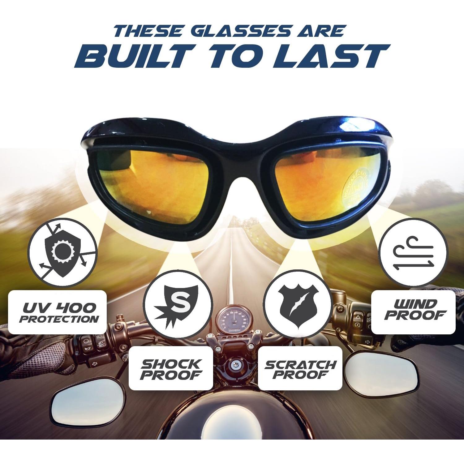 Kit de Gafas de Motocicleta Get Lost - 4 Lentes Polarizados