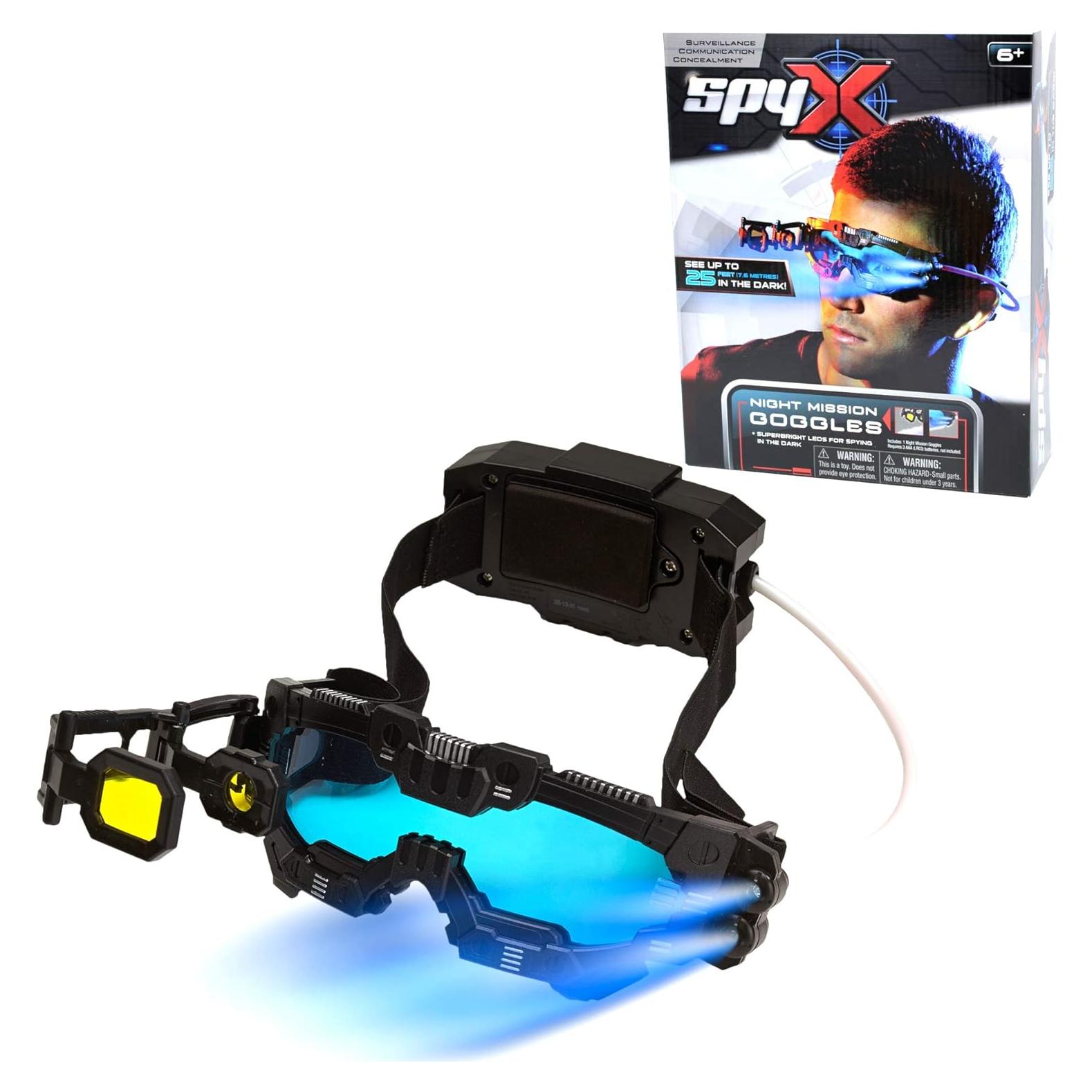 Gafas de Misión Nocturna SpyX - Juguete con LED y Alcance 32.9cm