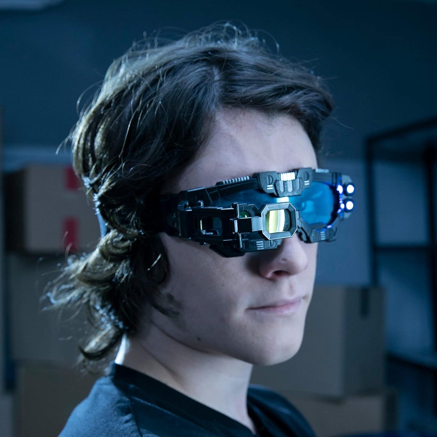 Gafas de Misión Nocturna SpyX - Juguete con LED y Alcance 32.9cm