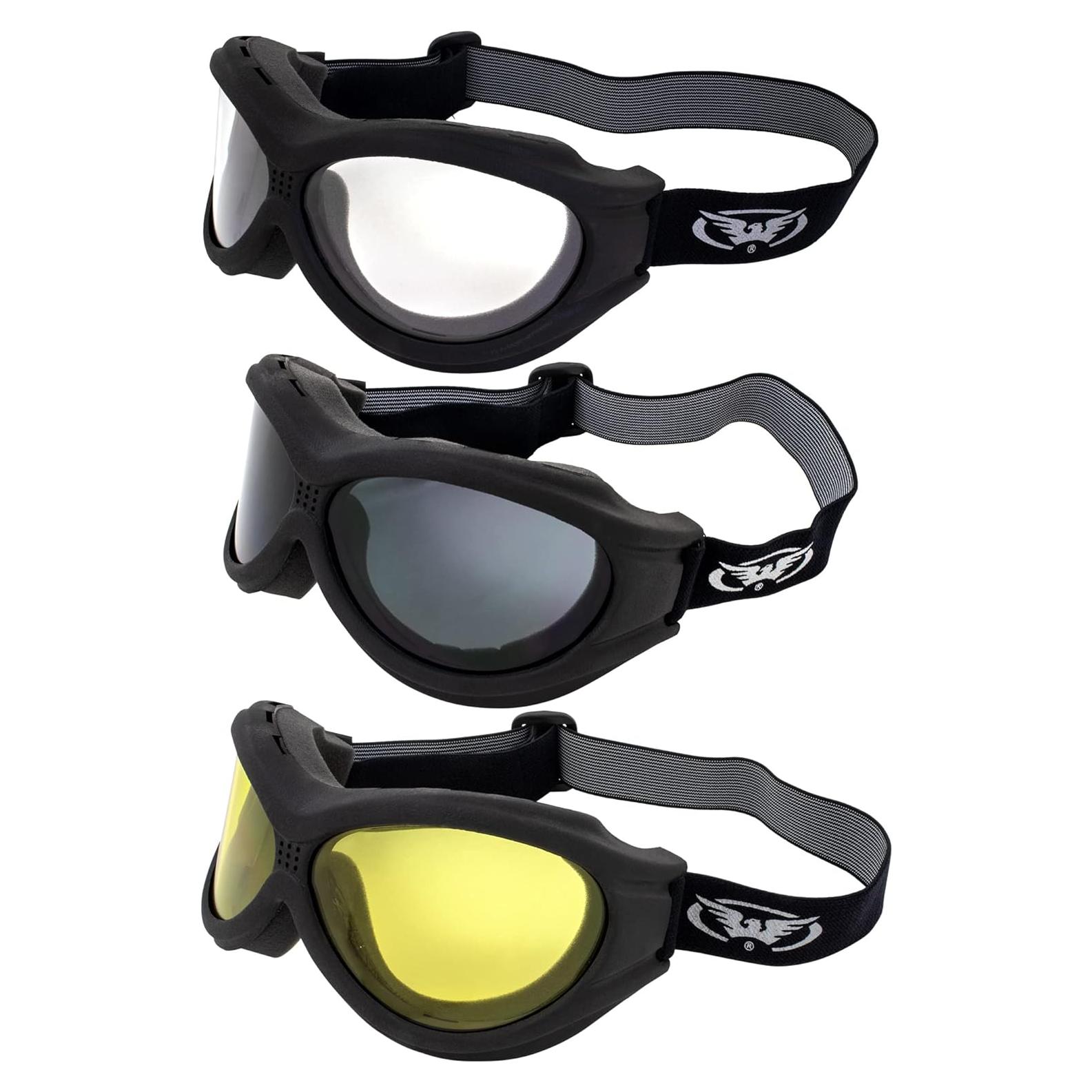 Gafas de Moto Global Vision Big Ben OTG Paquete de 3